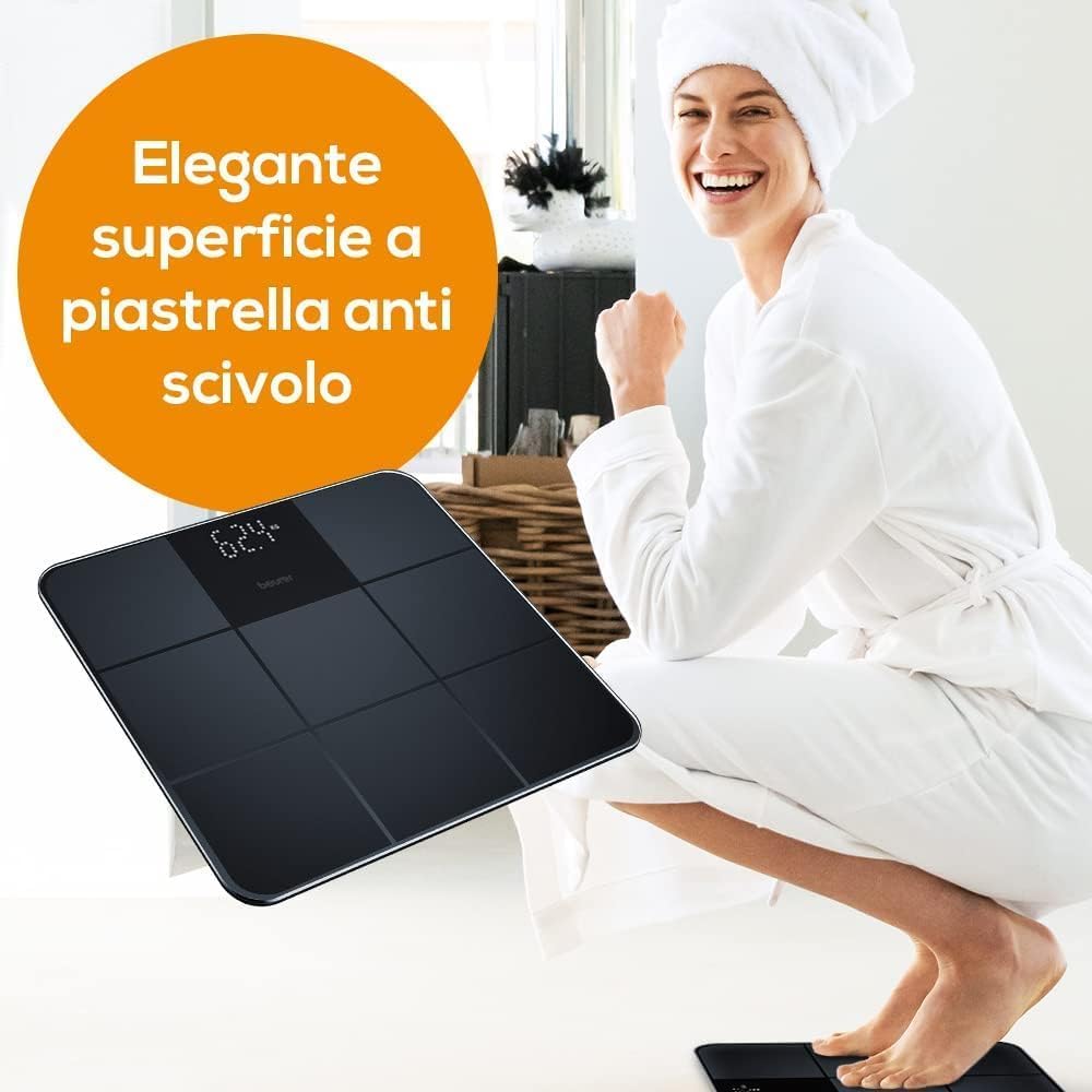 beurer-gs-235-bilancia-pesapersone-digitale-in-vetro-con-superficie-in-silicone- image 2