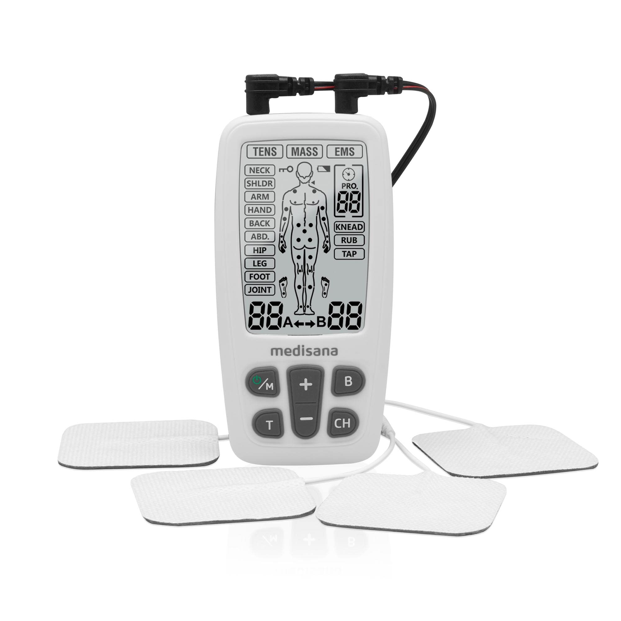medisana-dispositivo-tens-ems-elettrostimolatore-a-60-programmi-con-4-elettrodi- image 1