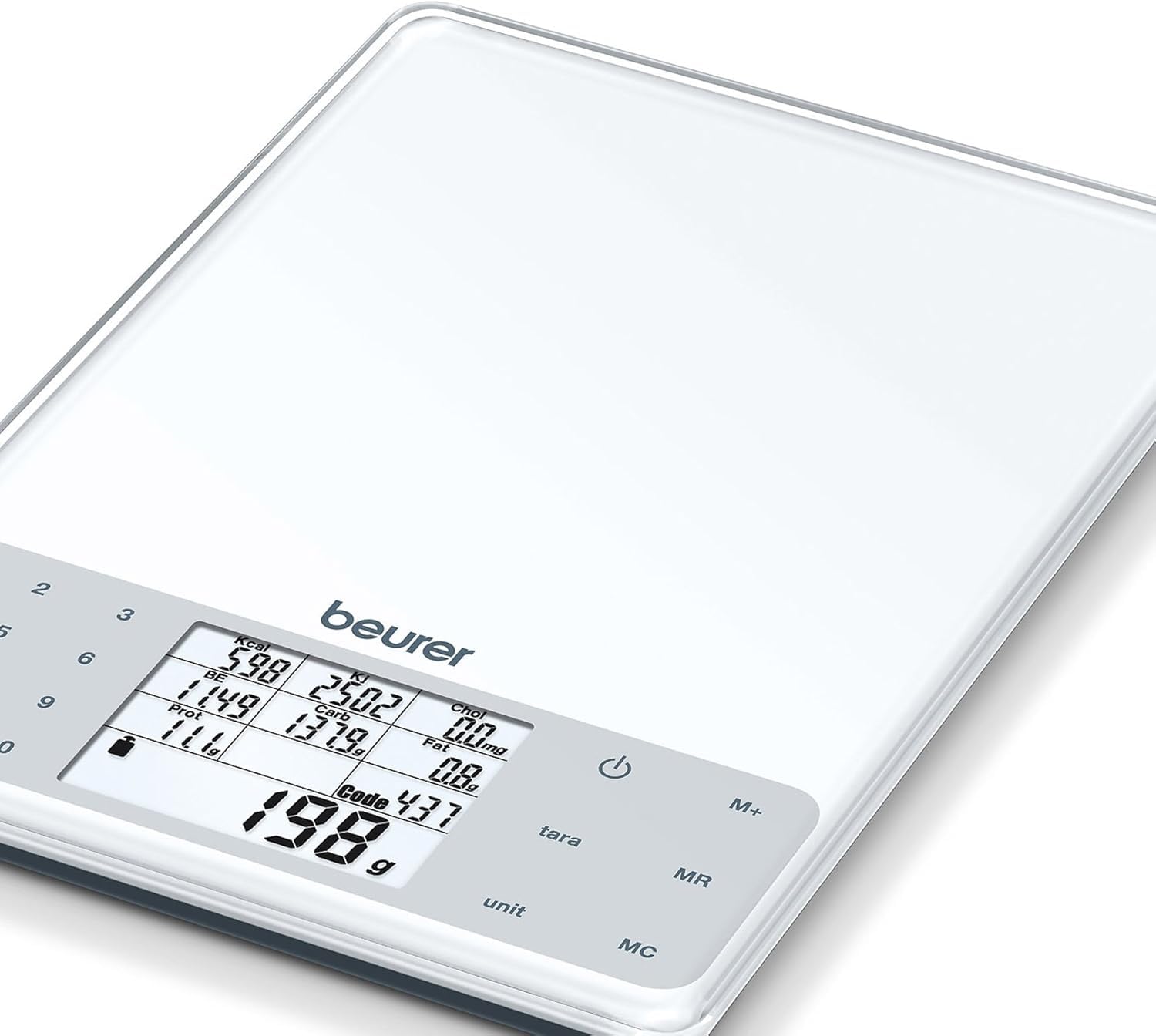 beurer-ds-61-bilancia-nutrizionale-digitale-con-database-950-alimenti-calcolo-ca image 2