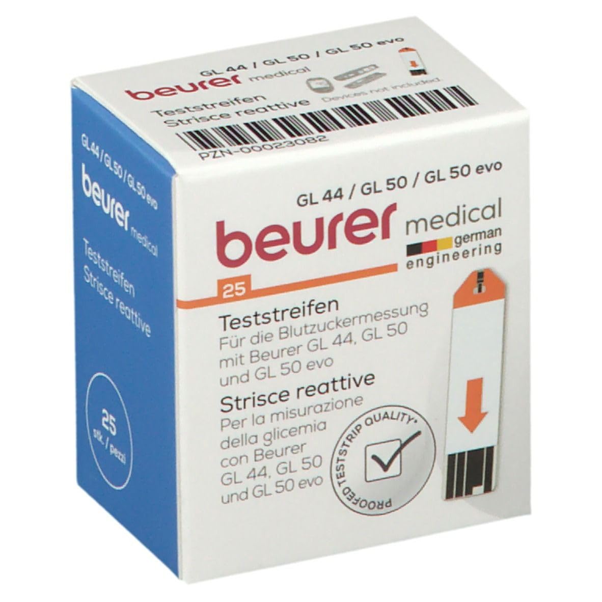 beurer-strisce-reattive-glicemia-da-25-pezzi-compatibili-con-glucometri-gl-44-gl image 1