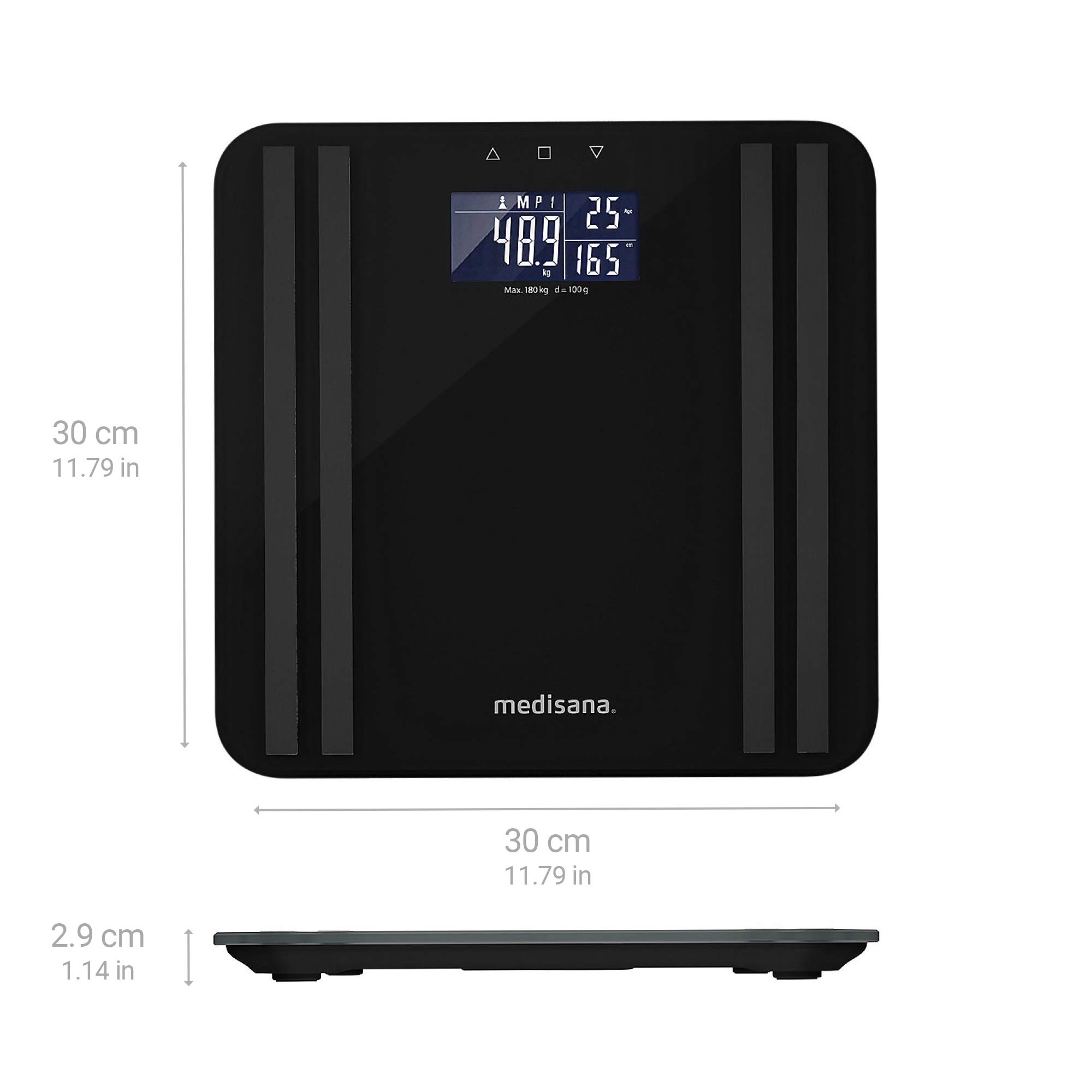 medisana-bs-465-bilancia-per-analisi-corporea-con-indicatore-luminoso-180-kg image 2