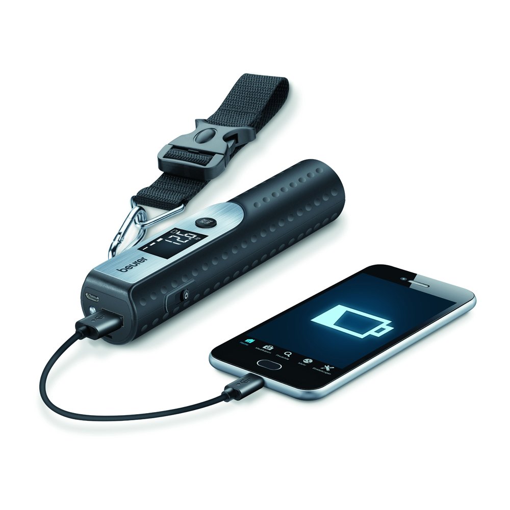 beurer-ls-50-travelmeister-pesabagagli-3-in-1-con-power-bank-5000-mah-e-torcia-p image 2