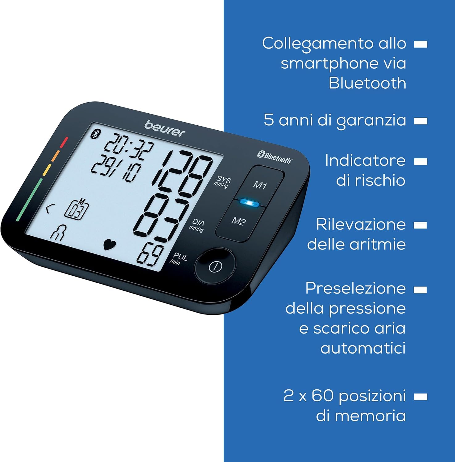 beurer-bm-54-misuratore-di-pressione-da-braccio-con-bluetooth-display-xl-manicot image 8
