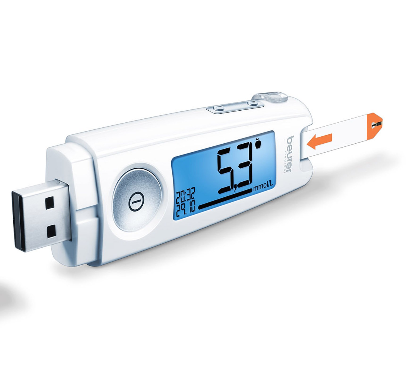 beurer-gl-50-glucometro-starter-set-con-strisce-reattive-lancette-e-diario-glice image 5
