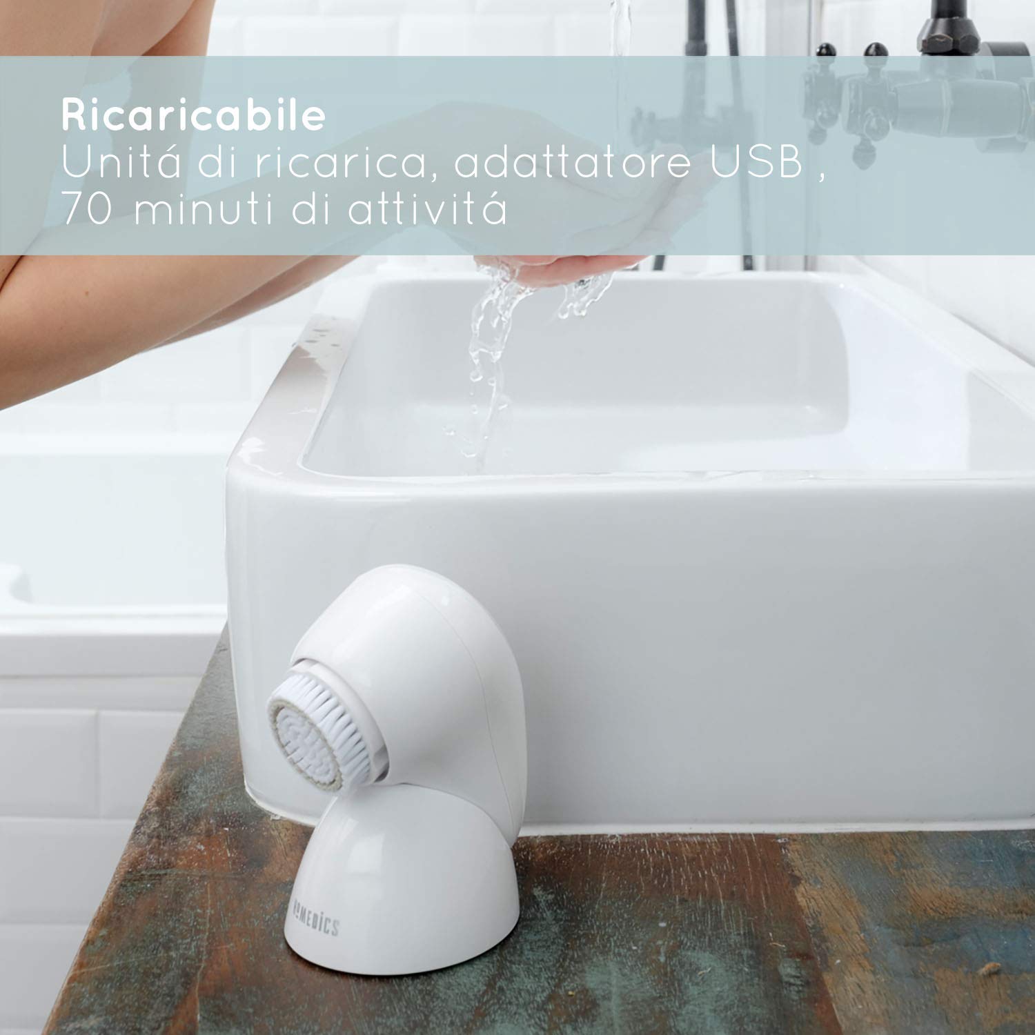homedics-puret-plus-spazzola-sonica-per-pulizia-del-viso-con-skin-scanner-e-app- image 7