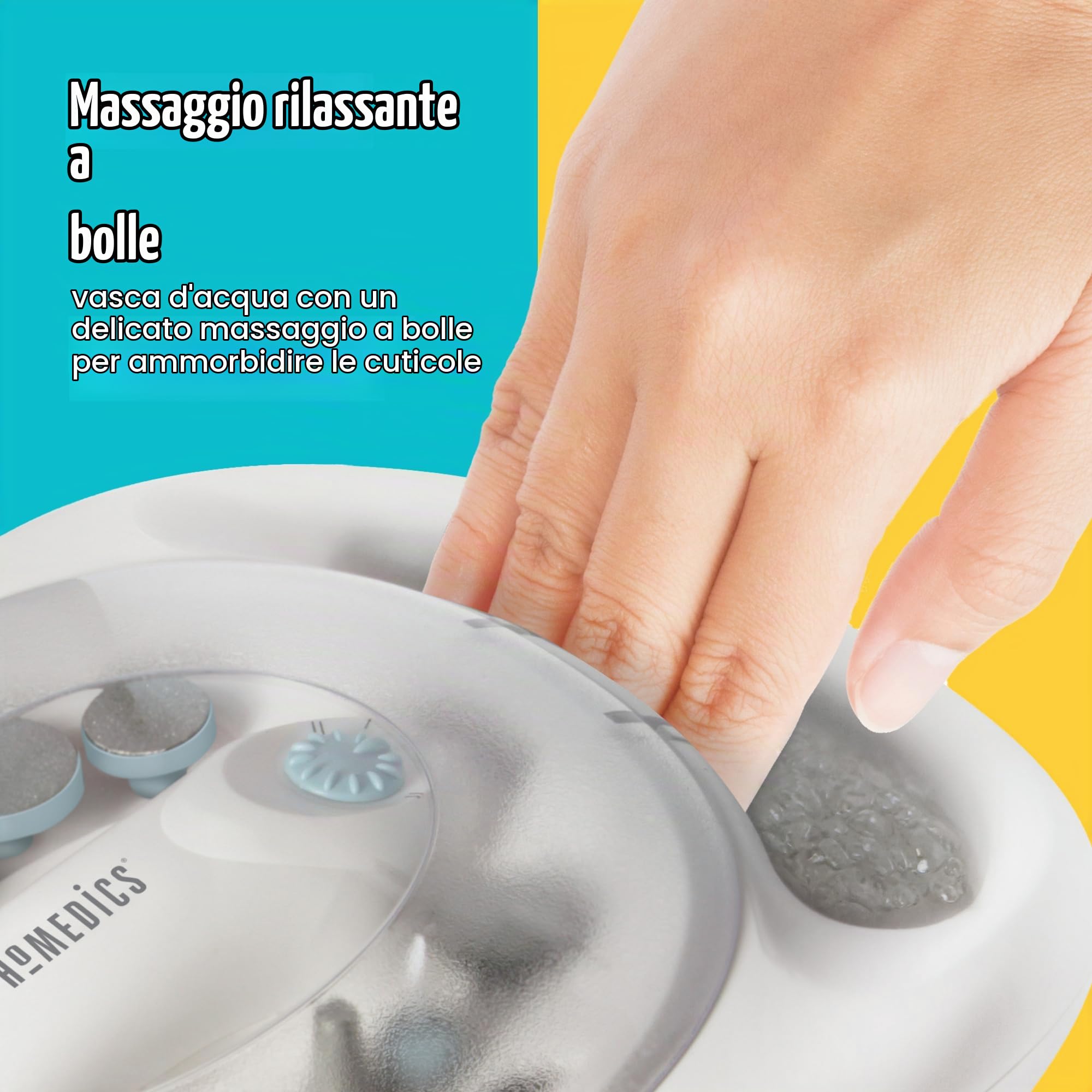 homedics-set-per-manicure-e-pedicure-elettrico-con-vaschetta-ammollo-a-bolle-12- image 5
