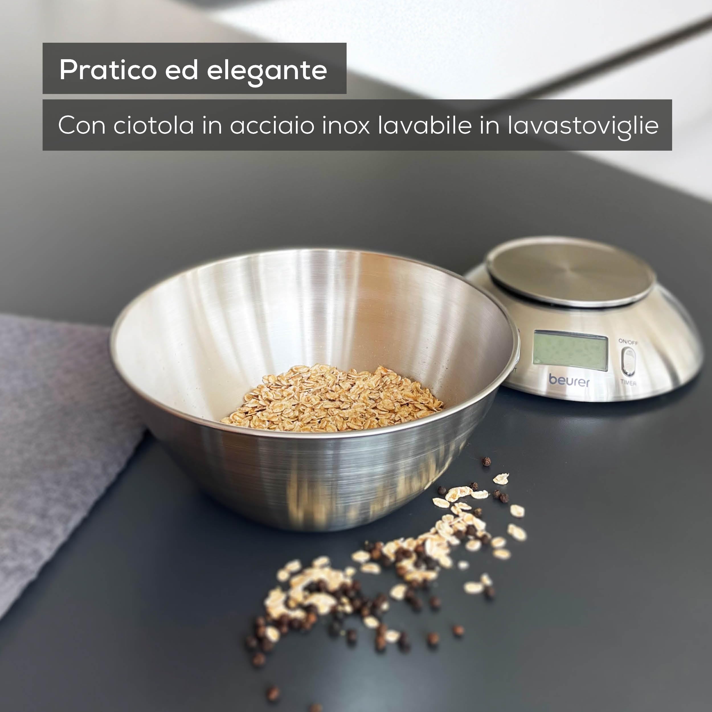 beurer-ks-54-bilancia-da-cucina-con-ciotola-in-acciaio-inox-1-5-l-timer-termomet image 5