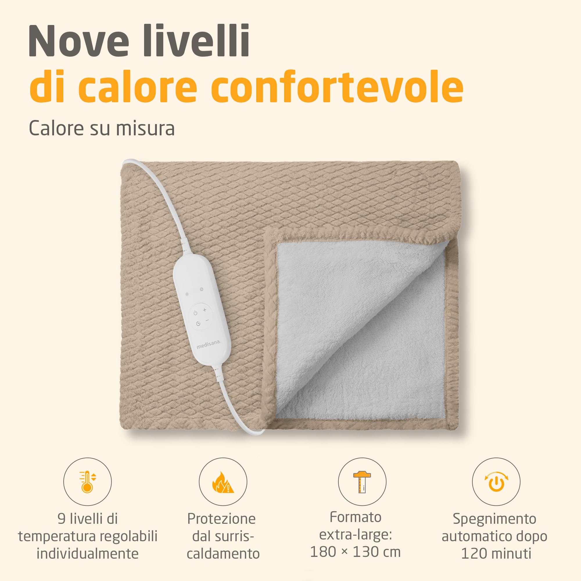 medisana-hb-419-coperta-termica-elettrica-extra-morbida-con-9-livelli-di-calore- image 2