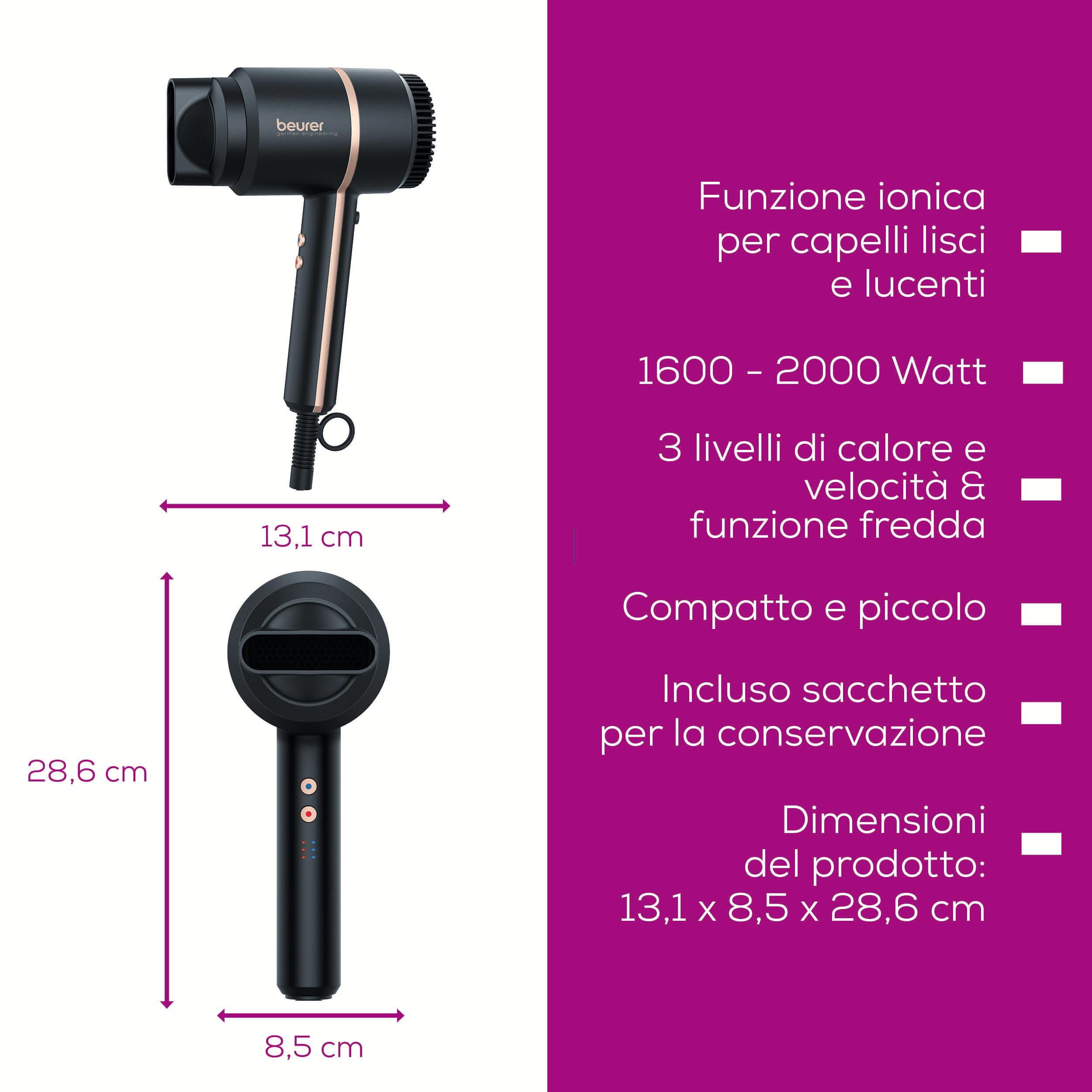 beurer-hc-35-asciugacapelli-compatto-con-funzione-ionica-1600-2000-w-display-led image 7