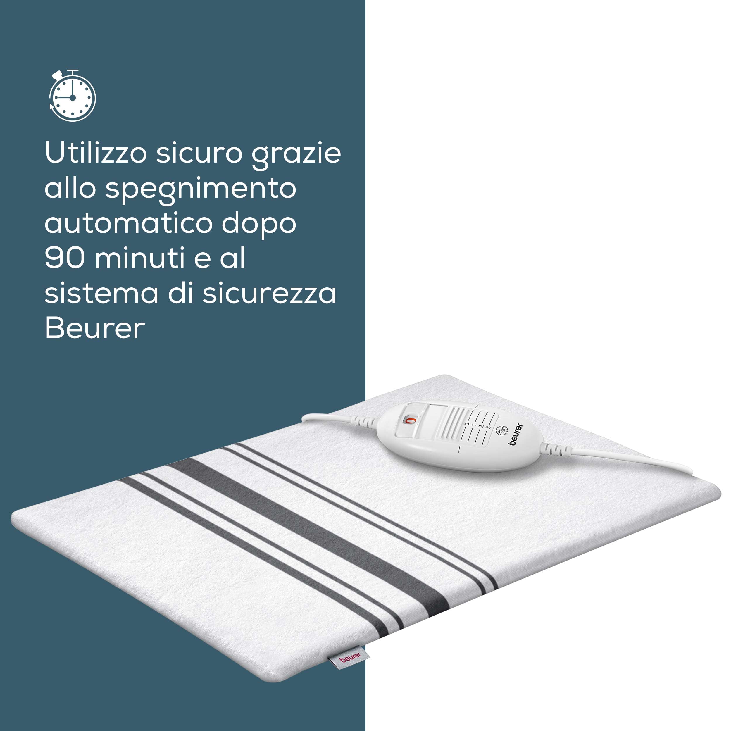 beurer-hk-25-termoforo-elettrico-grigio-40x30-cm-cuscino-riscaldante-con-3-livel image 3