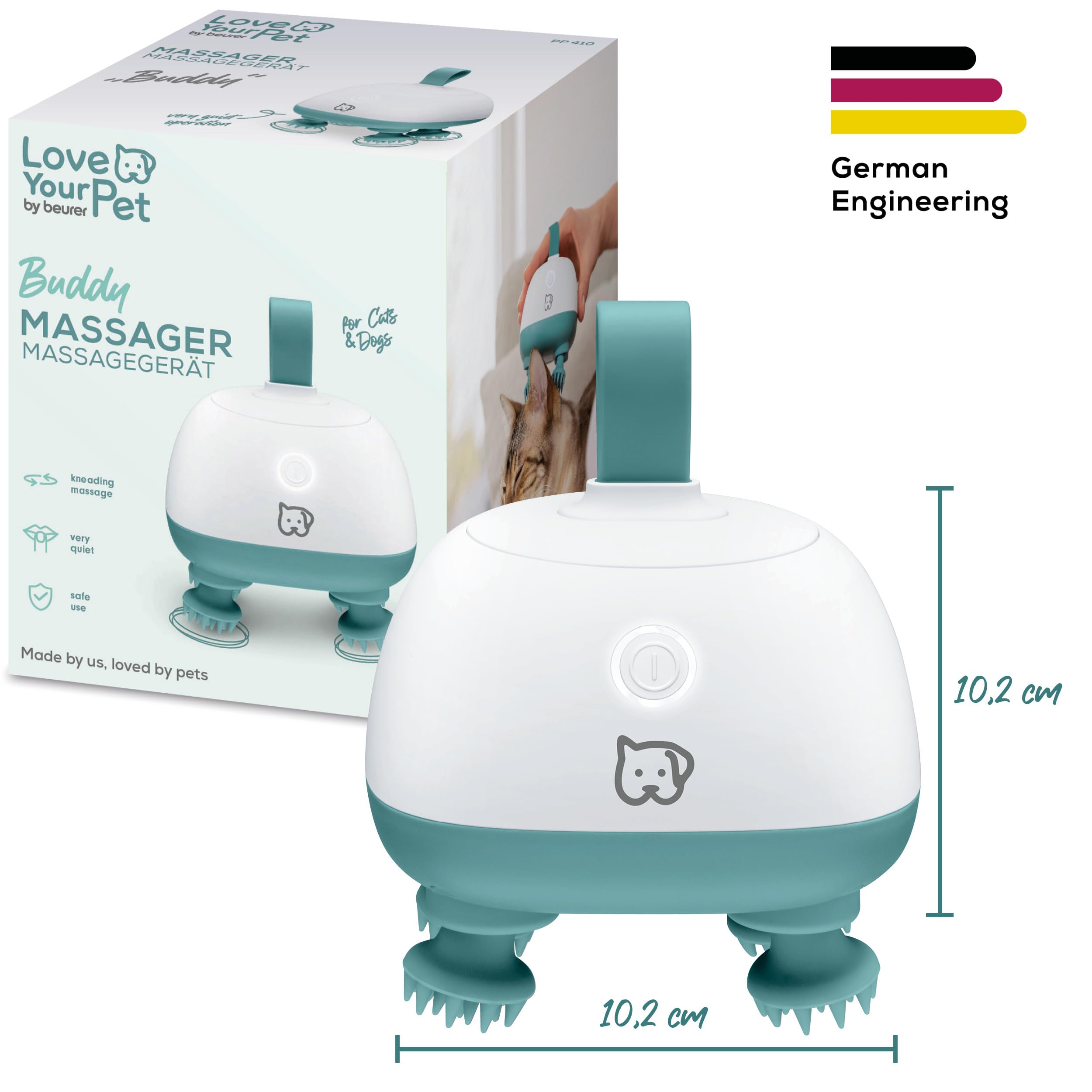 beurer-buddy-massaggiatore-per-cani-e-gatti-con-testine-in-silicone-ricaricabile image 7