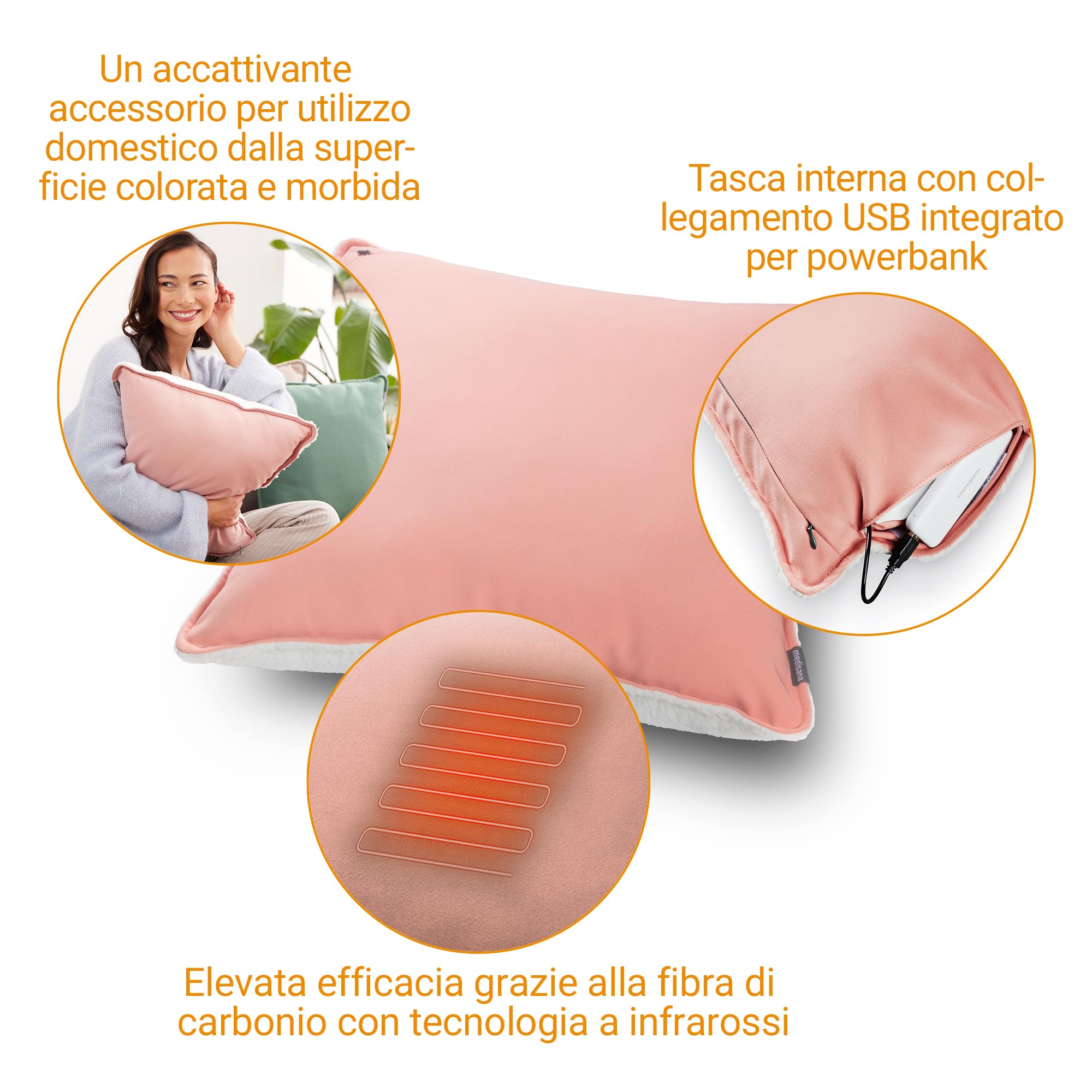 medisana-hc-100-cuscino-riscaldante-a-infrarossi-senza-fili-con-power-bank-usb-3 image 4