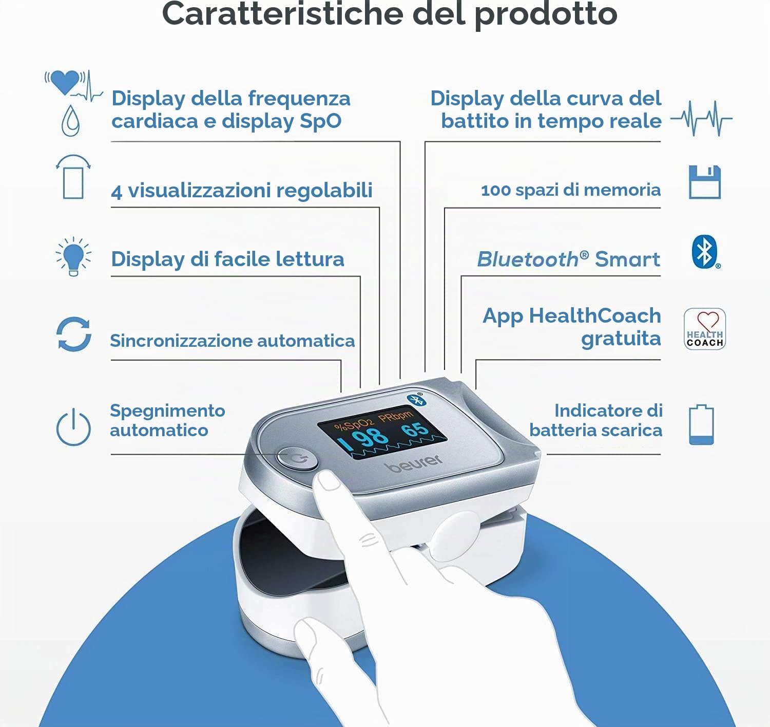 beurer-po-60-saturimetro-pulsossimetro-bluetooth-a-lettura-istantanea-display-a- image 6