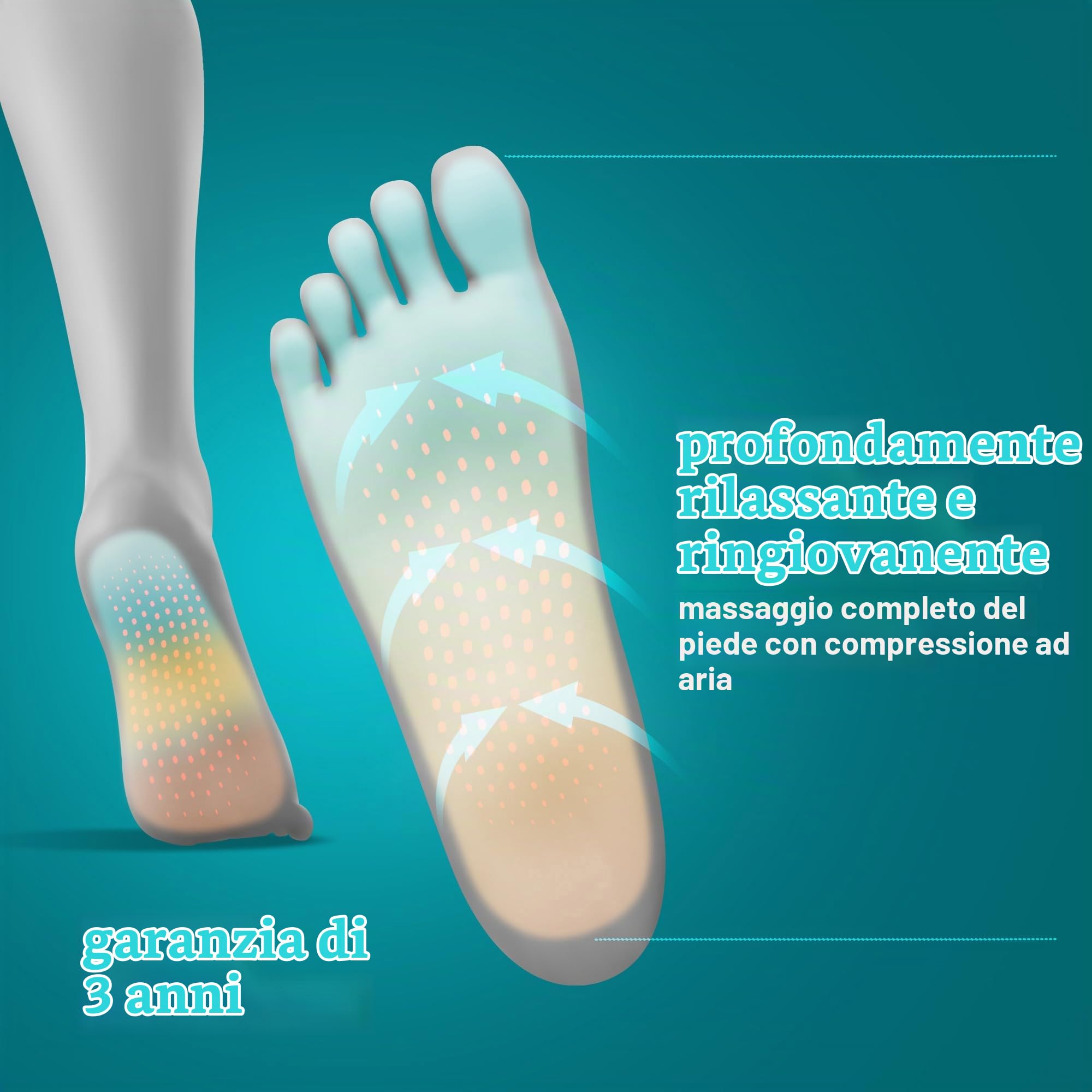 homedics-shiatsu-air-pro-massaggiatore-per-piedi-con-compressione-d-aria-calore- image 2