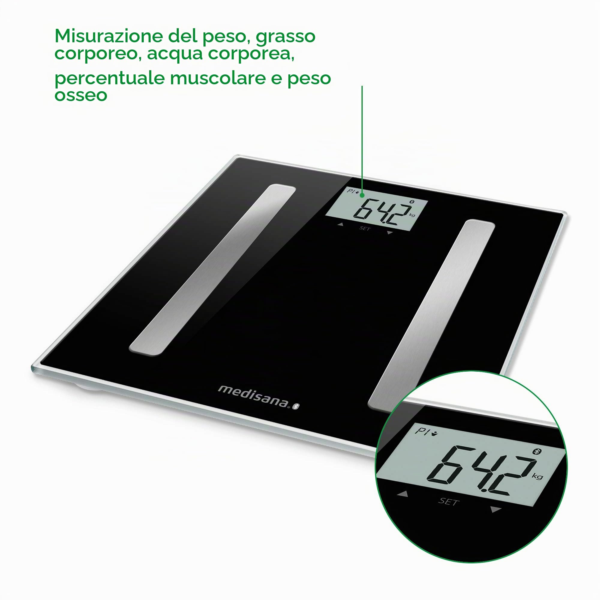 medisana-bs-a45-connect-bilancia-digitale-per-analisi-corporea-180-kg-grasso-acq image 4