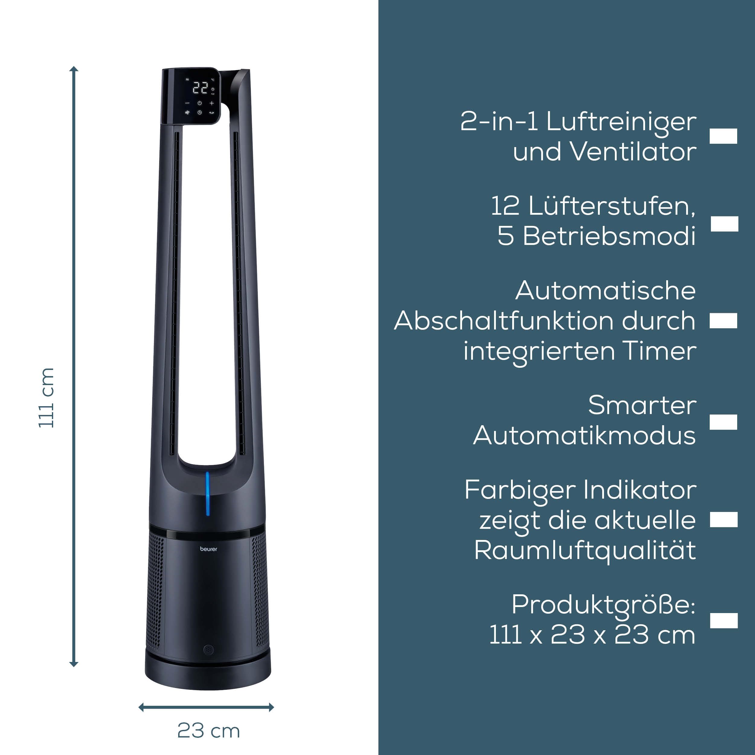beurer-lv-500-pureflow-ventilatore-e-purificatore-d-aria-2-in-1-con-filtro-hepa- image 7