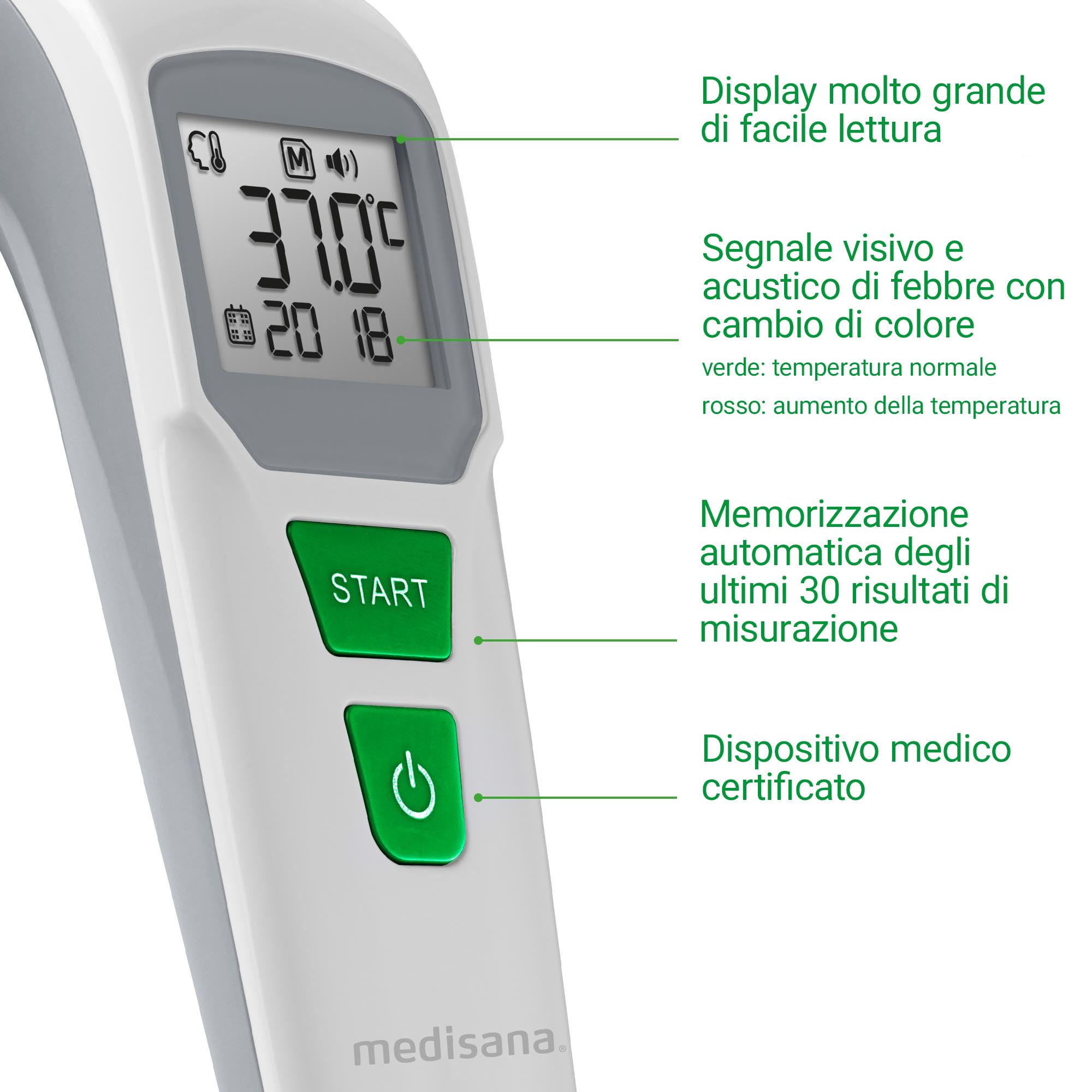 medisana-tm-762-termometro-digitale-a-infrarossi-da-fronte-senza-contatto-per-ne image 5