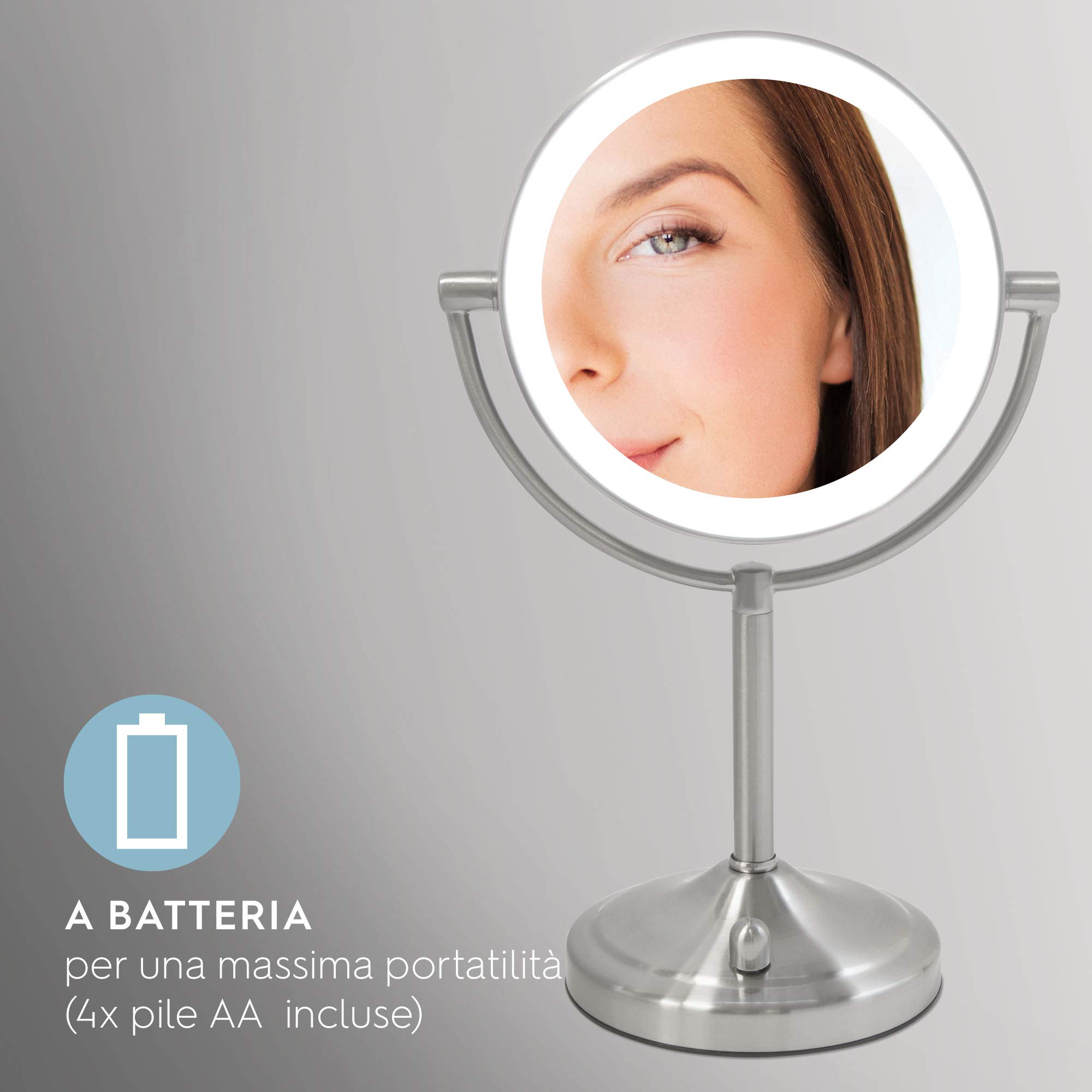 homedics-beauty-spa-specchio-cosmetico-illuminato-led-bifacciale-rotante-con-ing image 6