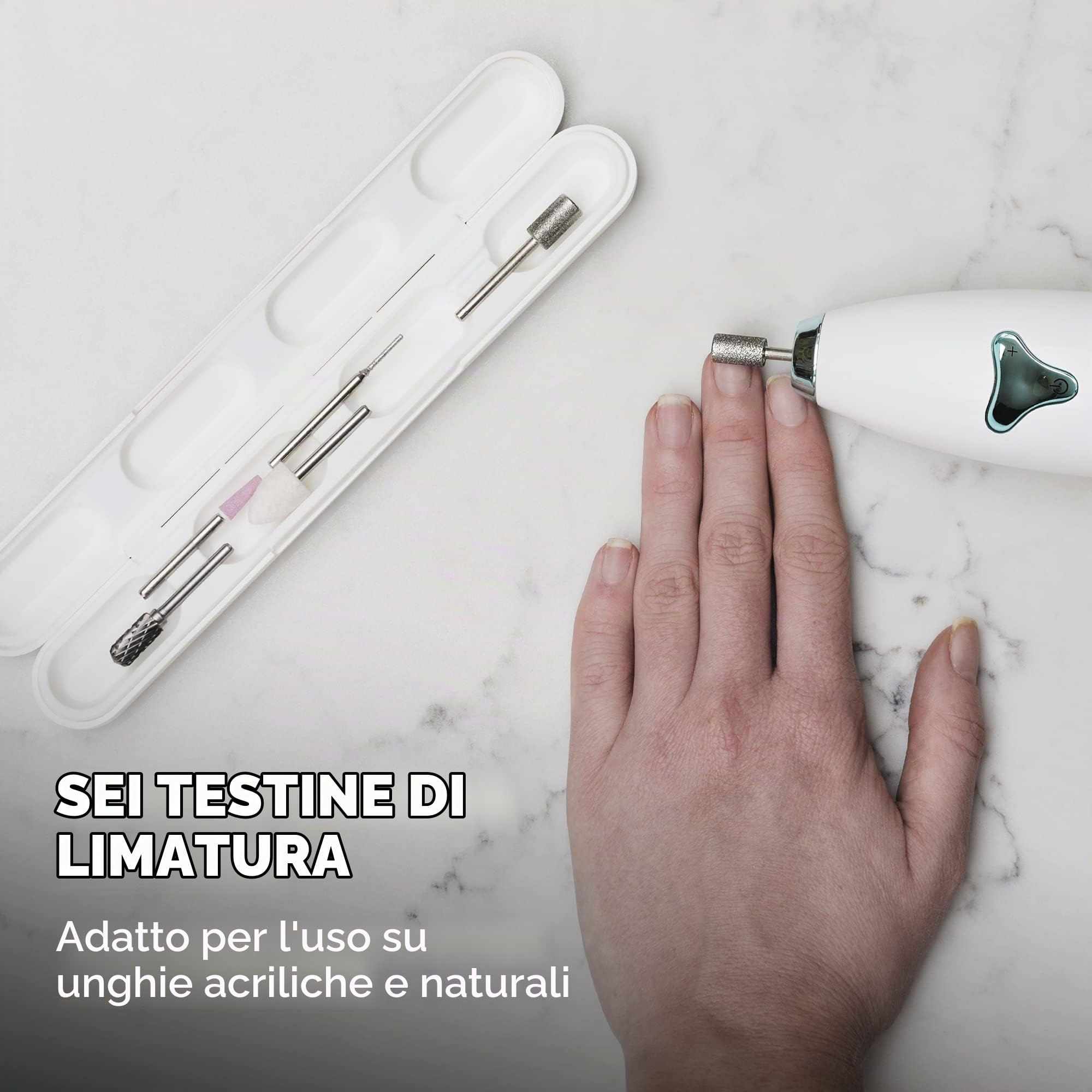 homedics-luxury-6-in-1-set-manicure-e-pedicure-elettrico-ricaricabile-con-6-acce image 4