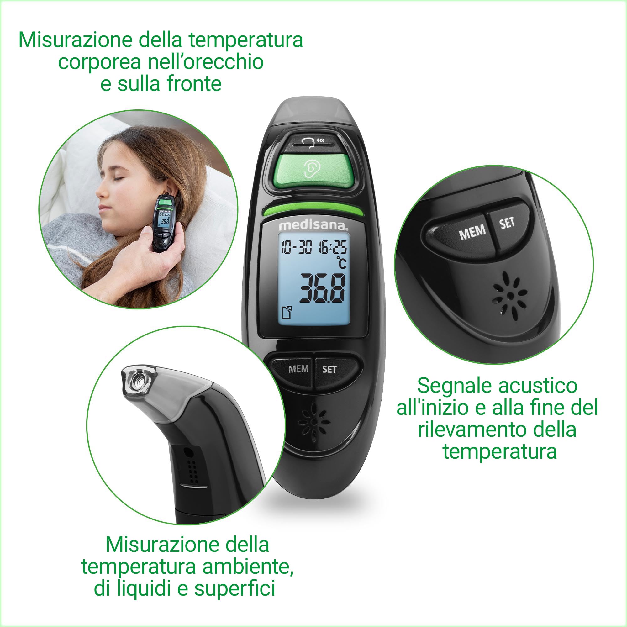 medisana-tm-750-termometro-digitale-6in1-a-infrarossi-misurazione-frontale-e-aur image 4
