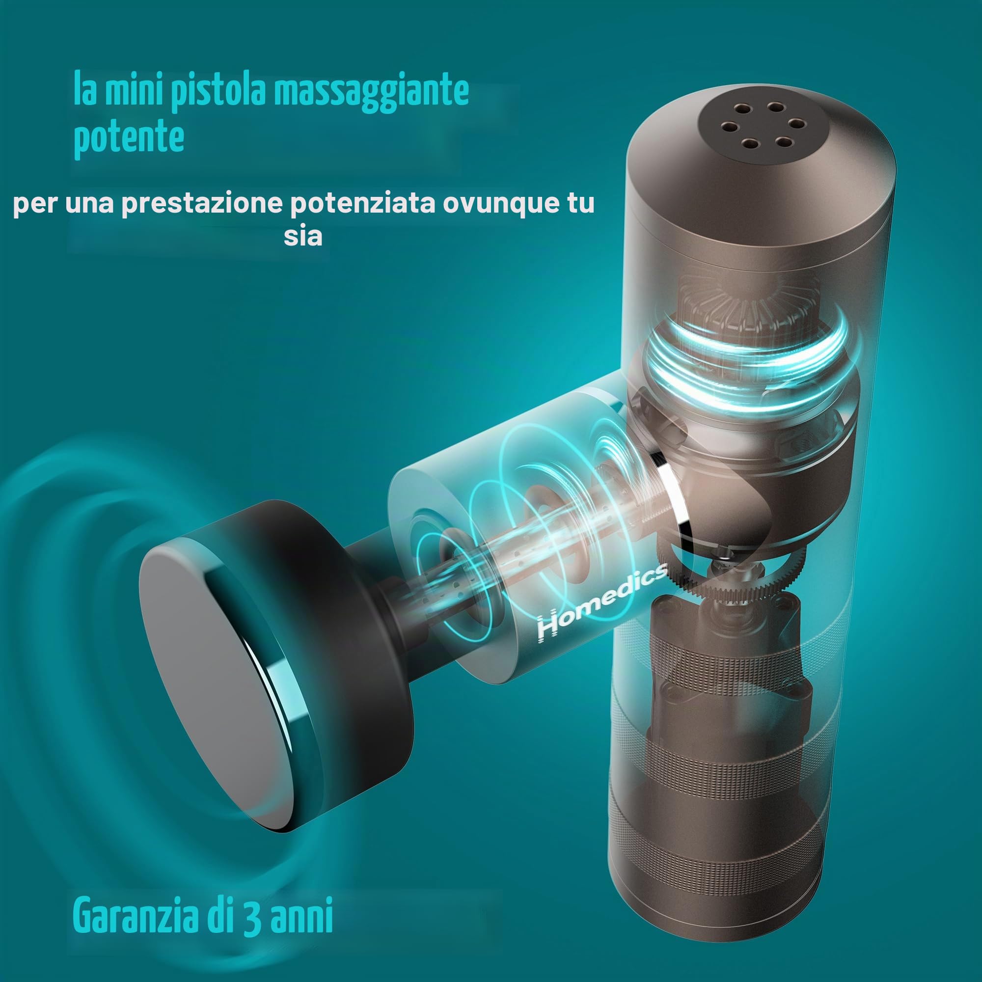 homedics-myti-mini-pistola-massaggiante-riscaldata-portatile-5-accessori-4-inten image 2