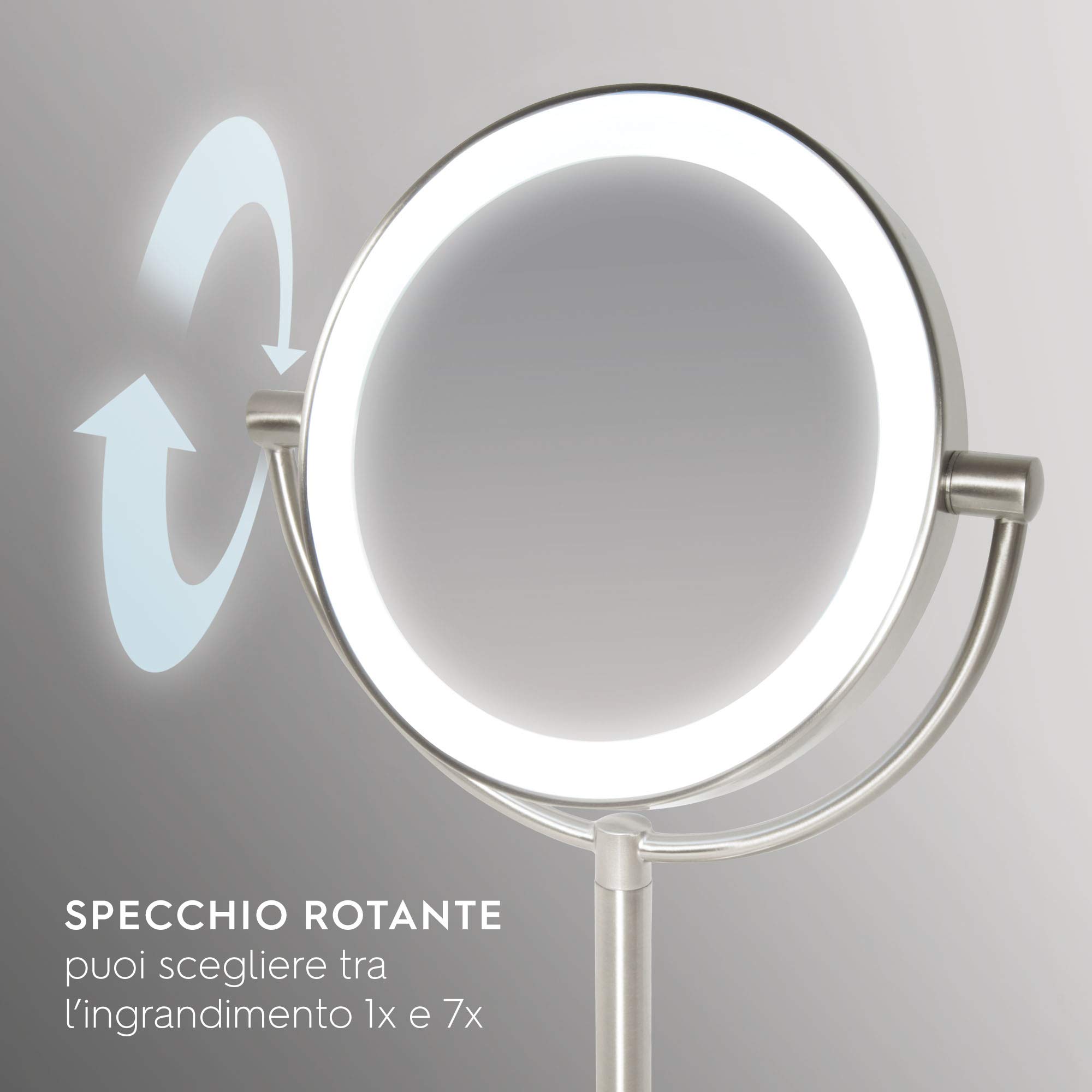 homedics-beauty-spa-specchio-cosmetico-illuminato-led-bifacciale-rotante-con-ing image 3