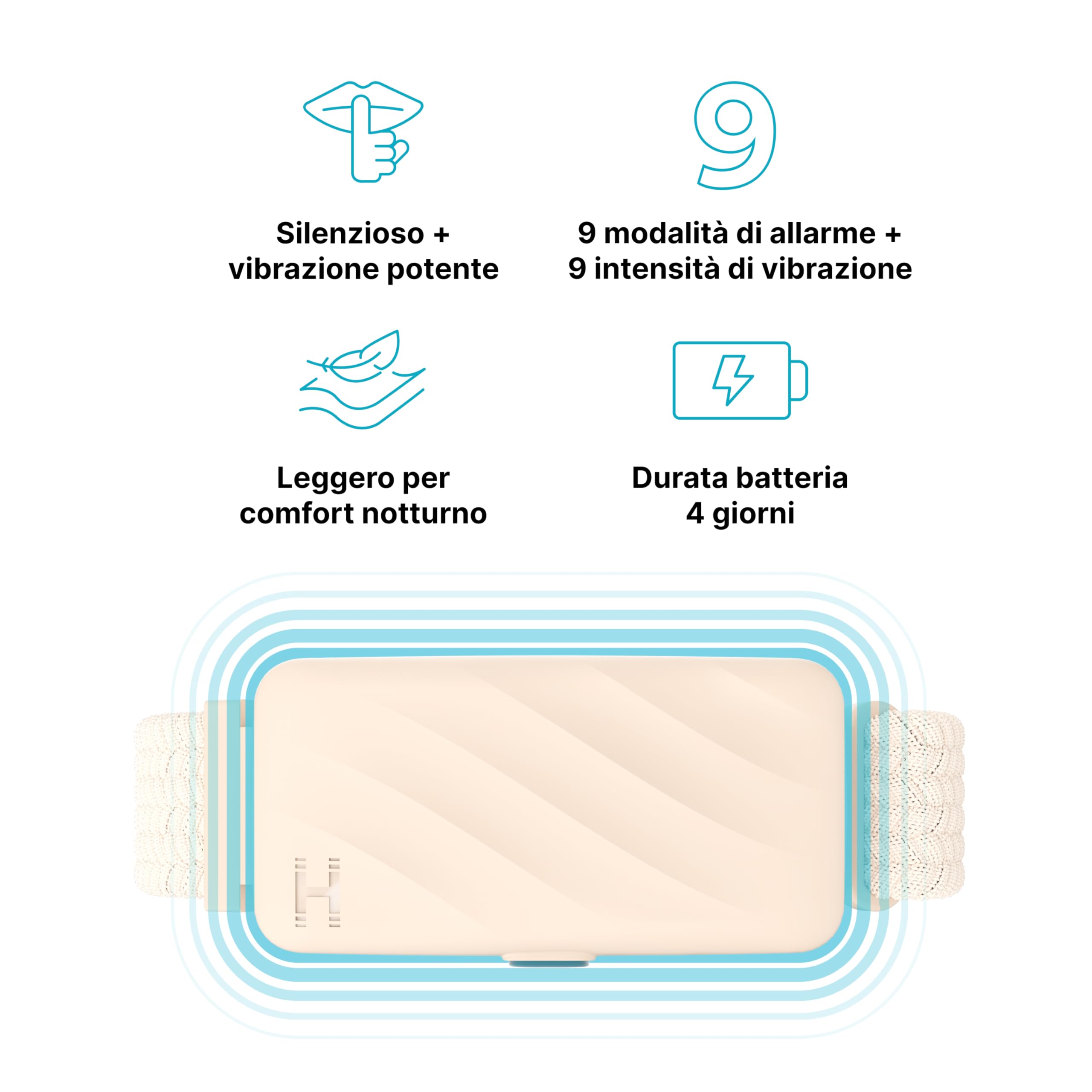 homedics-wakeband-braccialetto-sveglia-vibrante-silenziosa-9-modalit-e-intensit- image 2