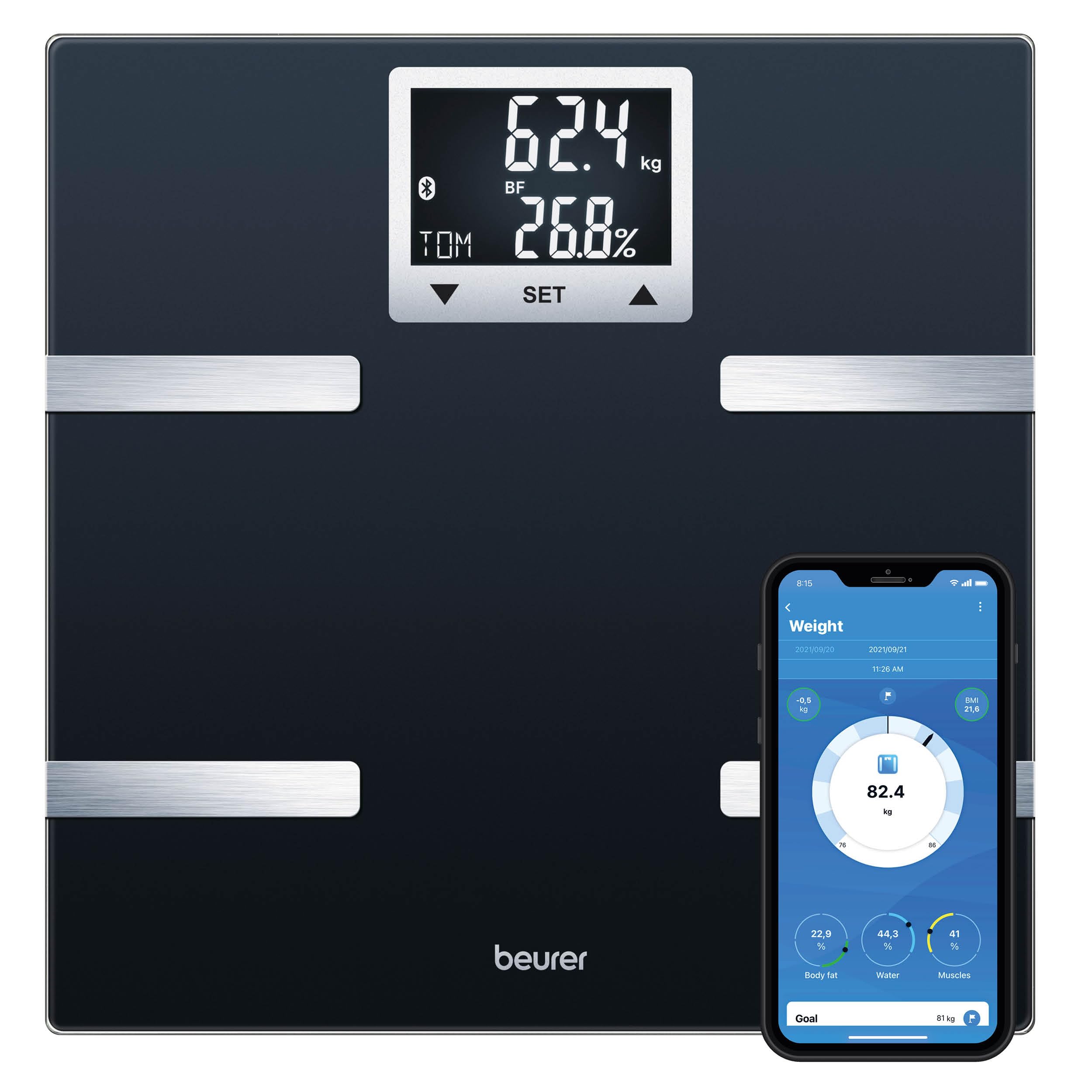 beurer-bf-720-bilancia-diagnostica-impedenziometrica-bluetooth-con-app-healthman image 1