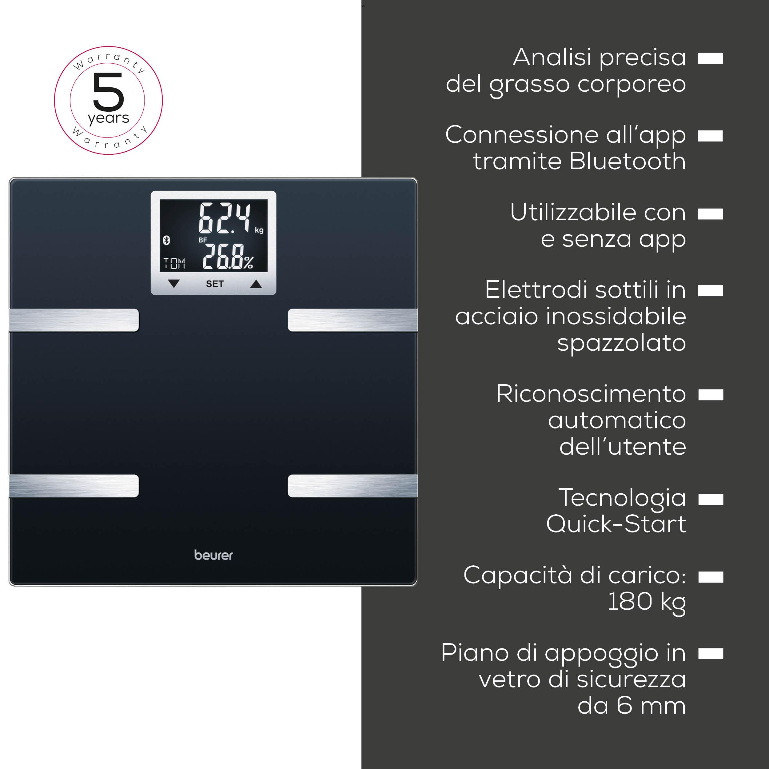 beurer-bf-720-bilancia-diagnostica-impedenziometrica-bluetooth-con-app-healthman image 6