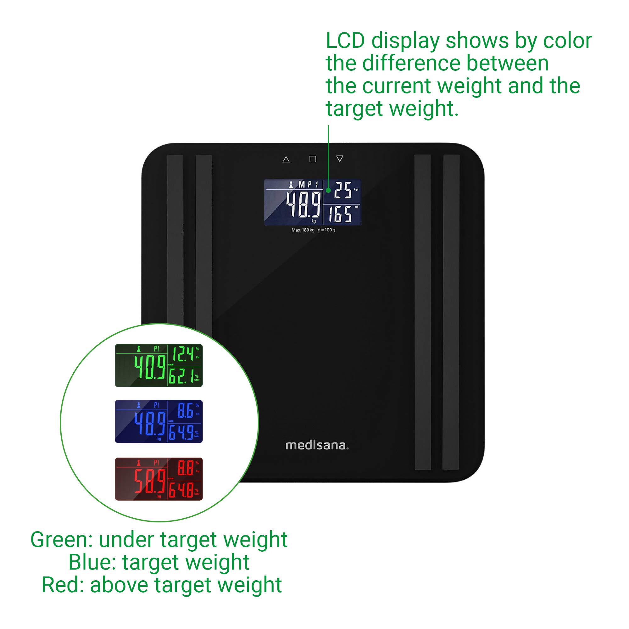 medisana-bs-465-bilancia-per-analisi-corporea-con-indicatore-luminoso-180-kg image 5
