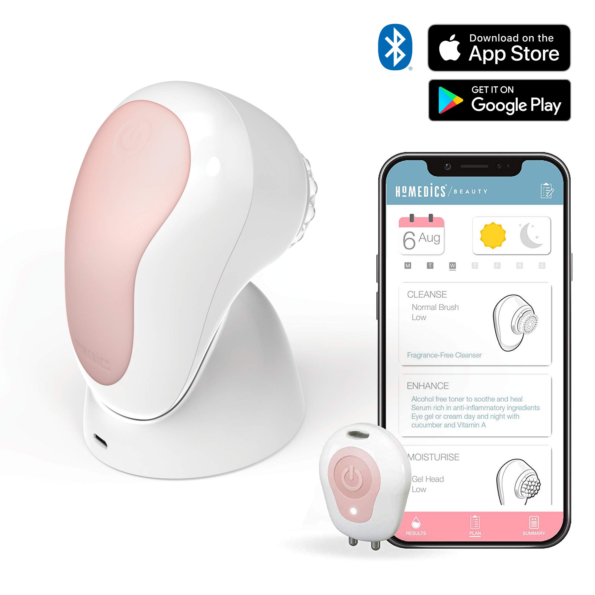homedics-puret-plus-spazzola-sonica-per-pulizia-del-viso-con-skin-scanner-e-app- image 2