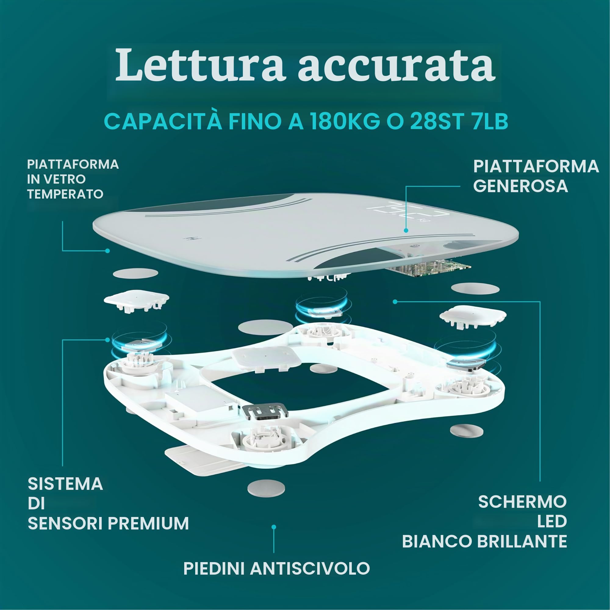 homedics-essentials-xl-bilancia-digitale-da-bagno-con-display-led-extra-large-ve image 3