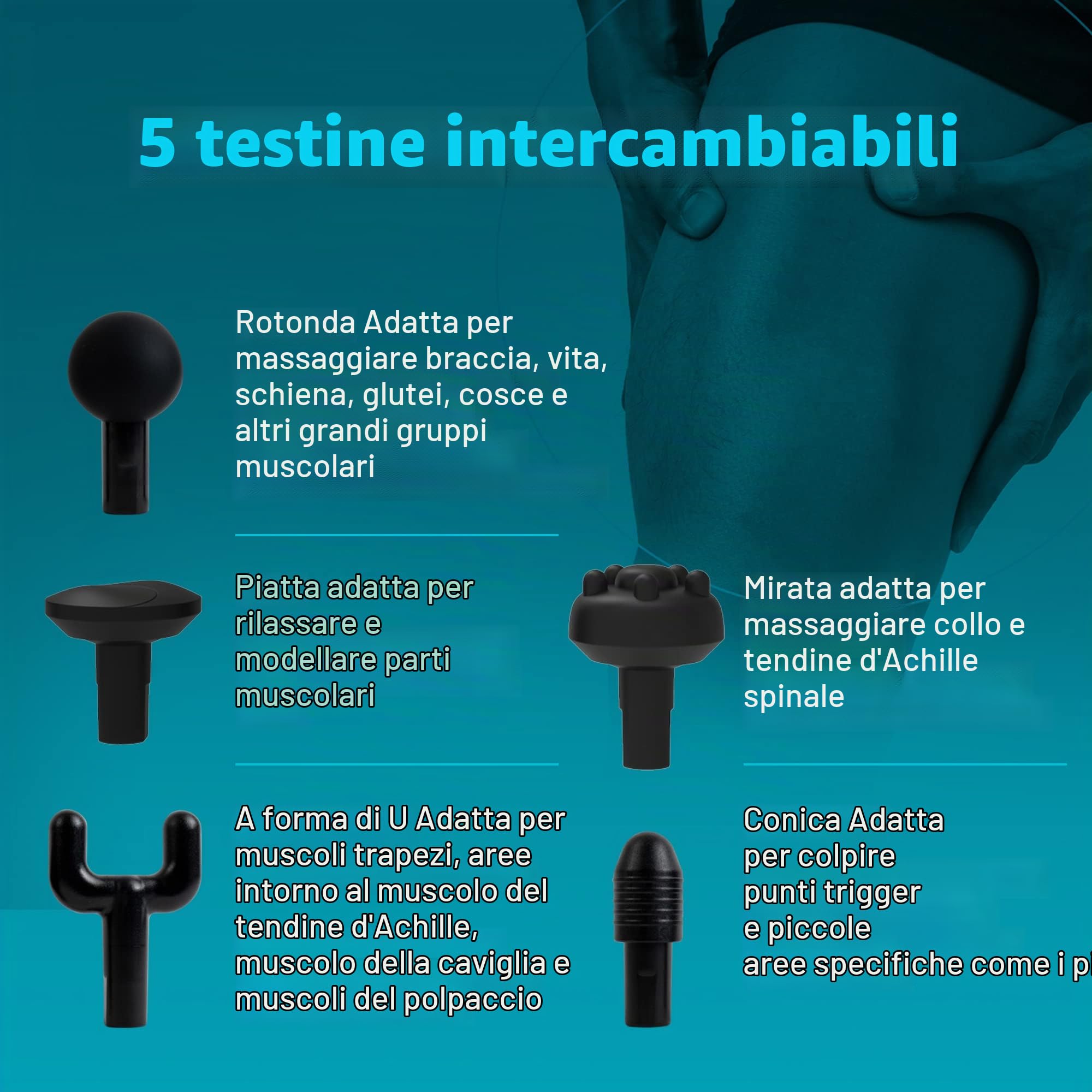 homedics-physio-pistola-massaggiatore-a-percussione-portatile-con-5-testine-3-ve image 5