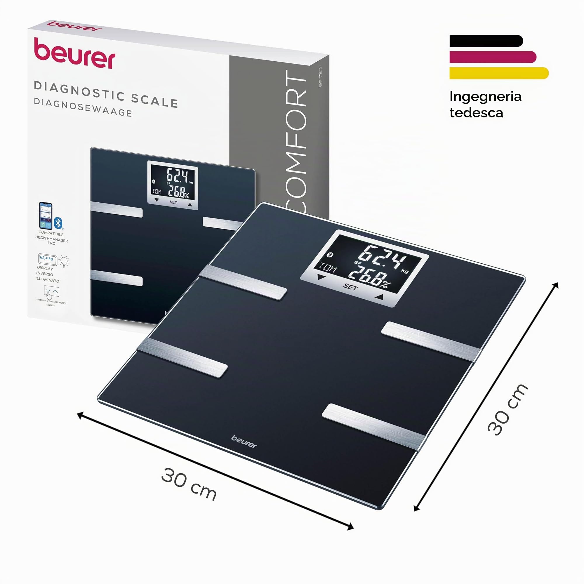 beurer-bf-720-bilancia-diagnostica-impedenziometrica-bluetooth-con-app-healthman image 5