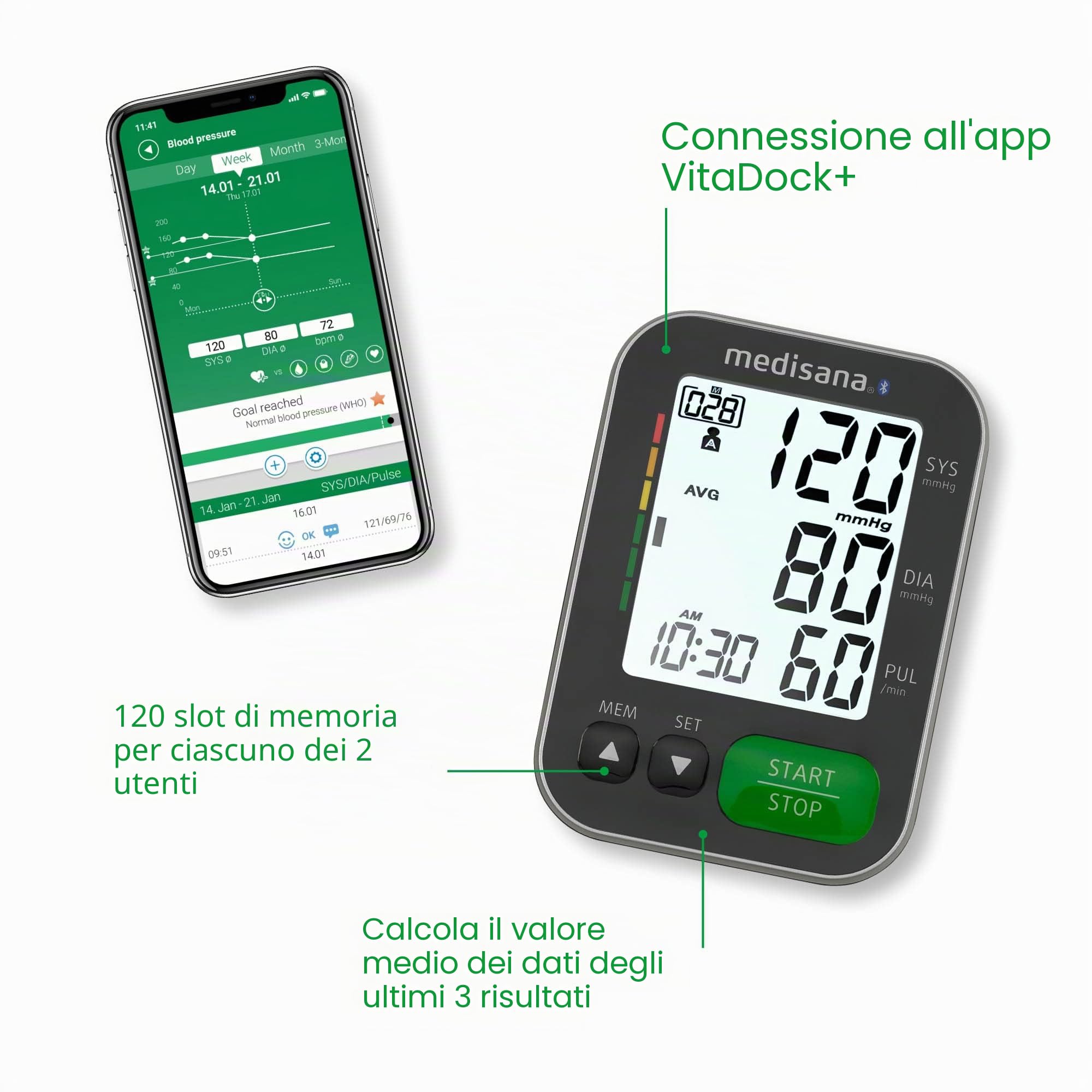 medisana-bu-570-connect-sfigmomanometro-da-braccio-con-app-bluetooth-vitadock-e- image 5