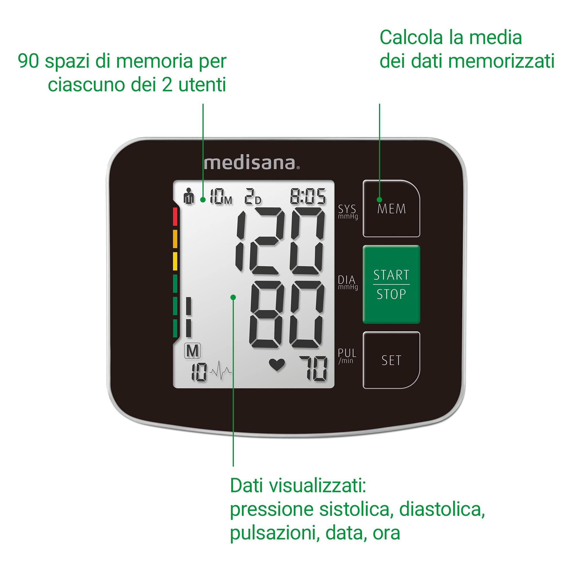 medisana-bu-516-misuratore-di-pressione-da-braccio-sfigmomanometro-digitale-con- image 5