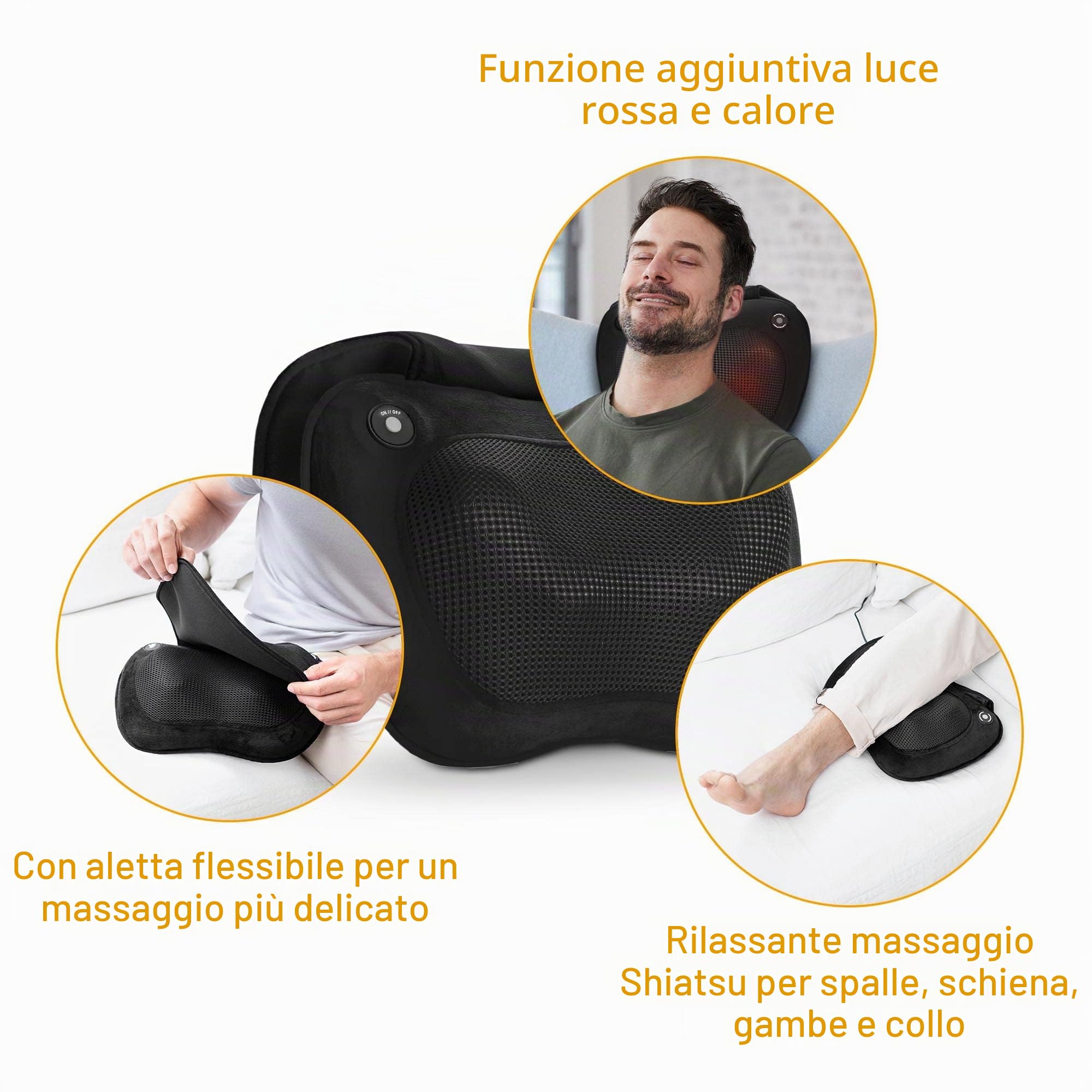 medisana-mc-850-cuscino-per-massaggio-shiatsu-con-funzione-calore-4-teste-rotant image 5