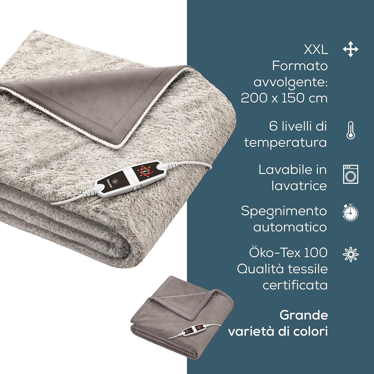 beurer-hd-150-xxl-nordic-termocoperta-elettrica-200-x-150-cm-con-6-livelli-di-te image 8