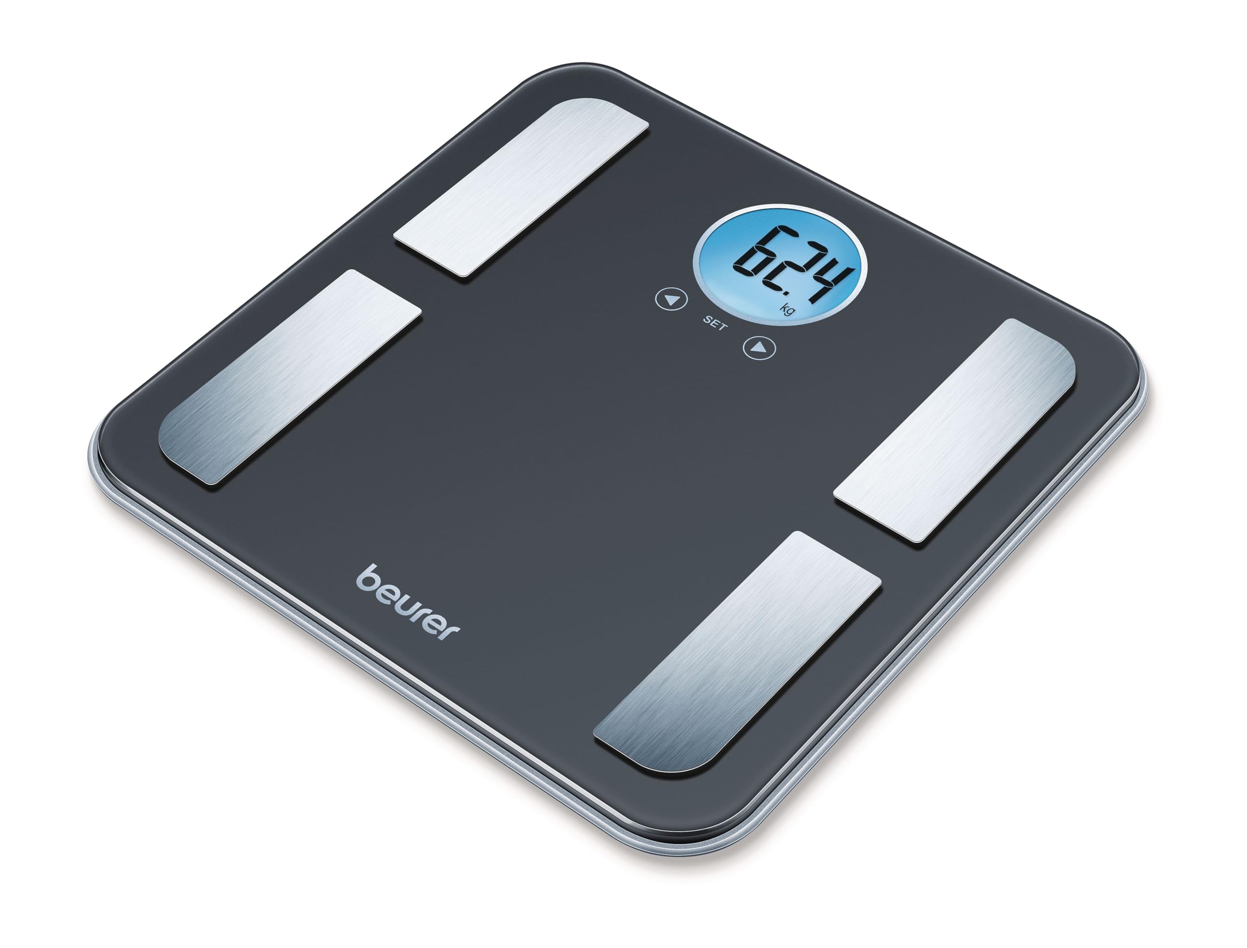 beurer-bf-195-bilancia-diagnostica-in-vetro-con-display-lcd-rotondo-grasso-corpo image 2