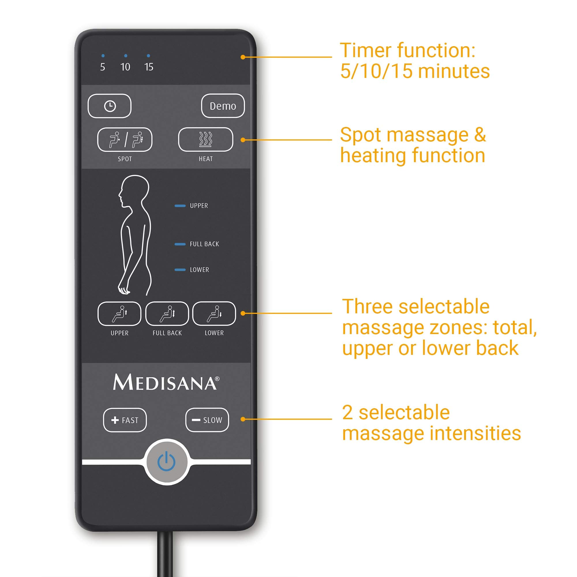 medisana-rc-410-poltrona-relax-con-massaggio-shiatsu-massaggio-spot-funzione-cal image 5