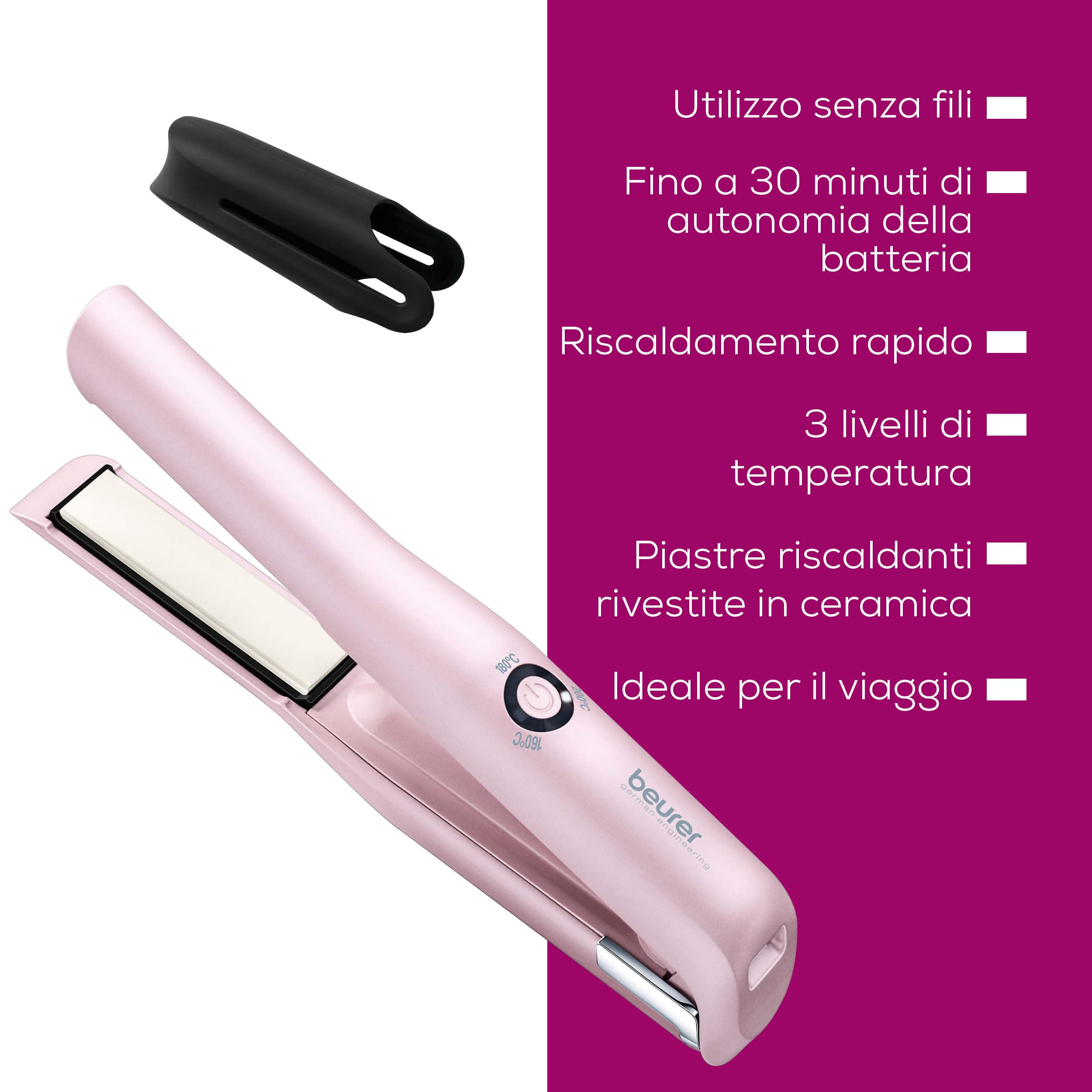 beurer-hs-20-piastra-per-capelli-senza-fili-ricaricabile-con-ceramica-e-tormalin image 7