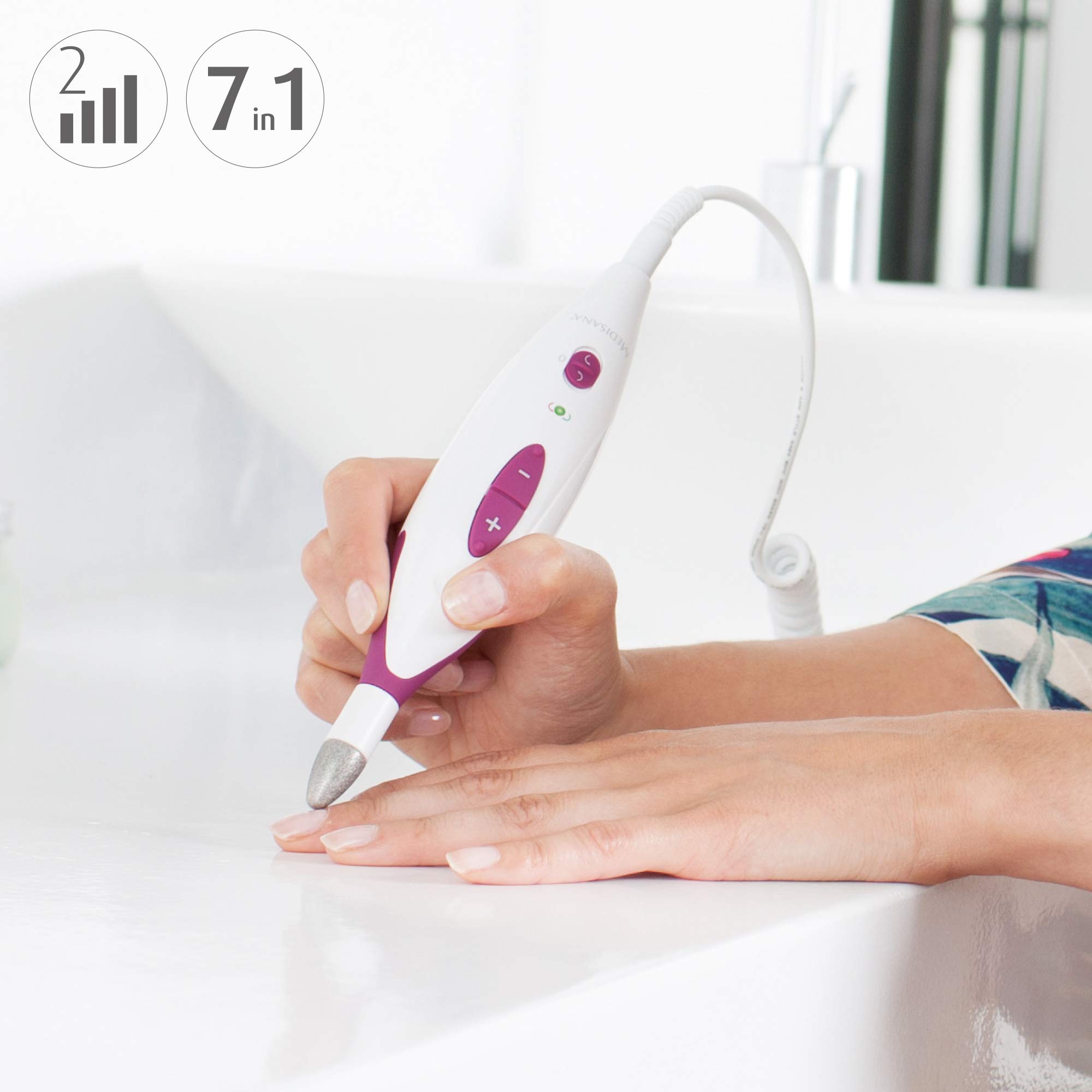 medisana-mp-815-set-manicure-e-pedicure-elettrico-con-7-accessori-2-velocit-fino image 4