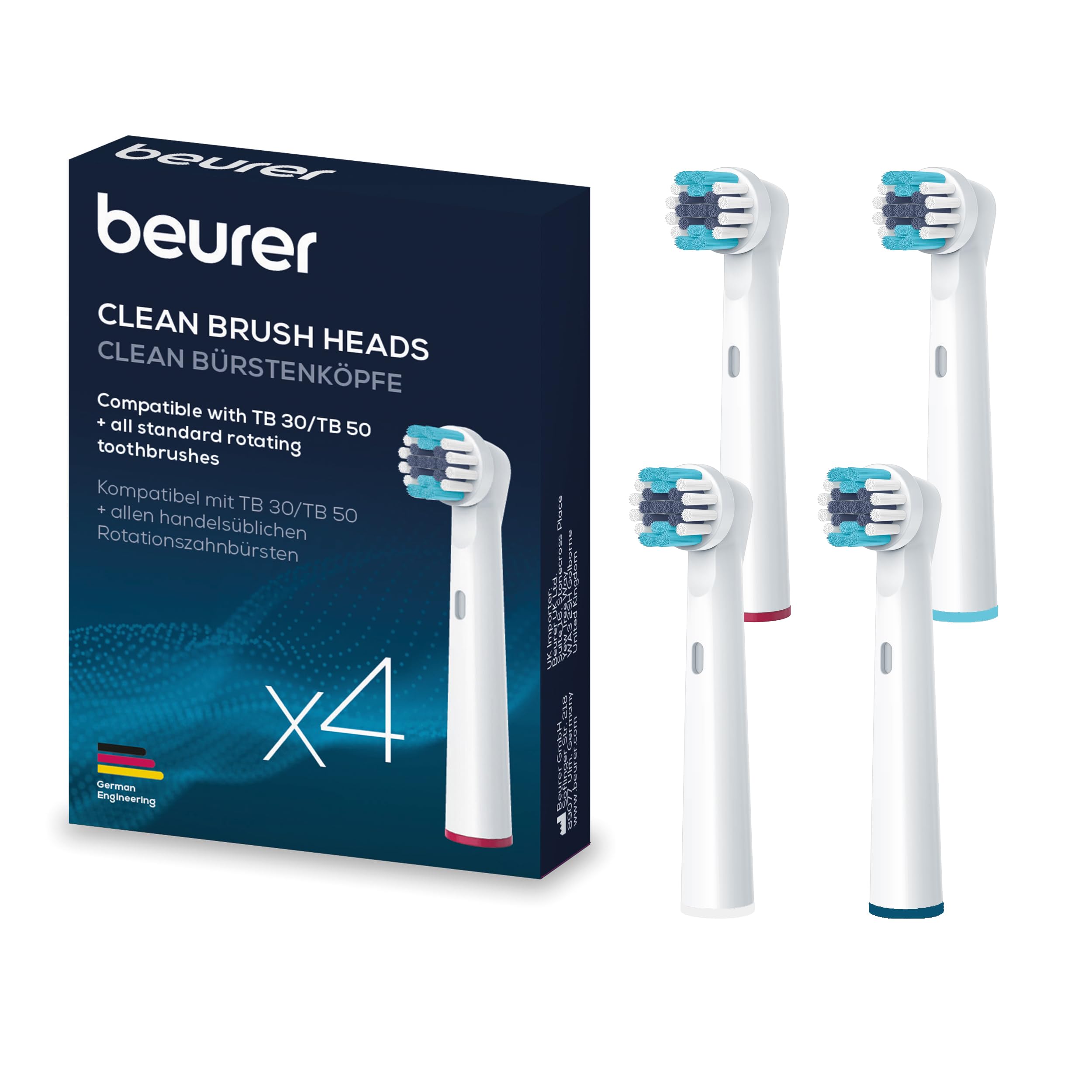 beurer-set-ricambio-4-testine-clean-compatibili-con-spazzolini-beurer-tb-30-tb-5 image 1