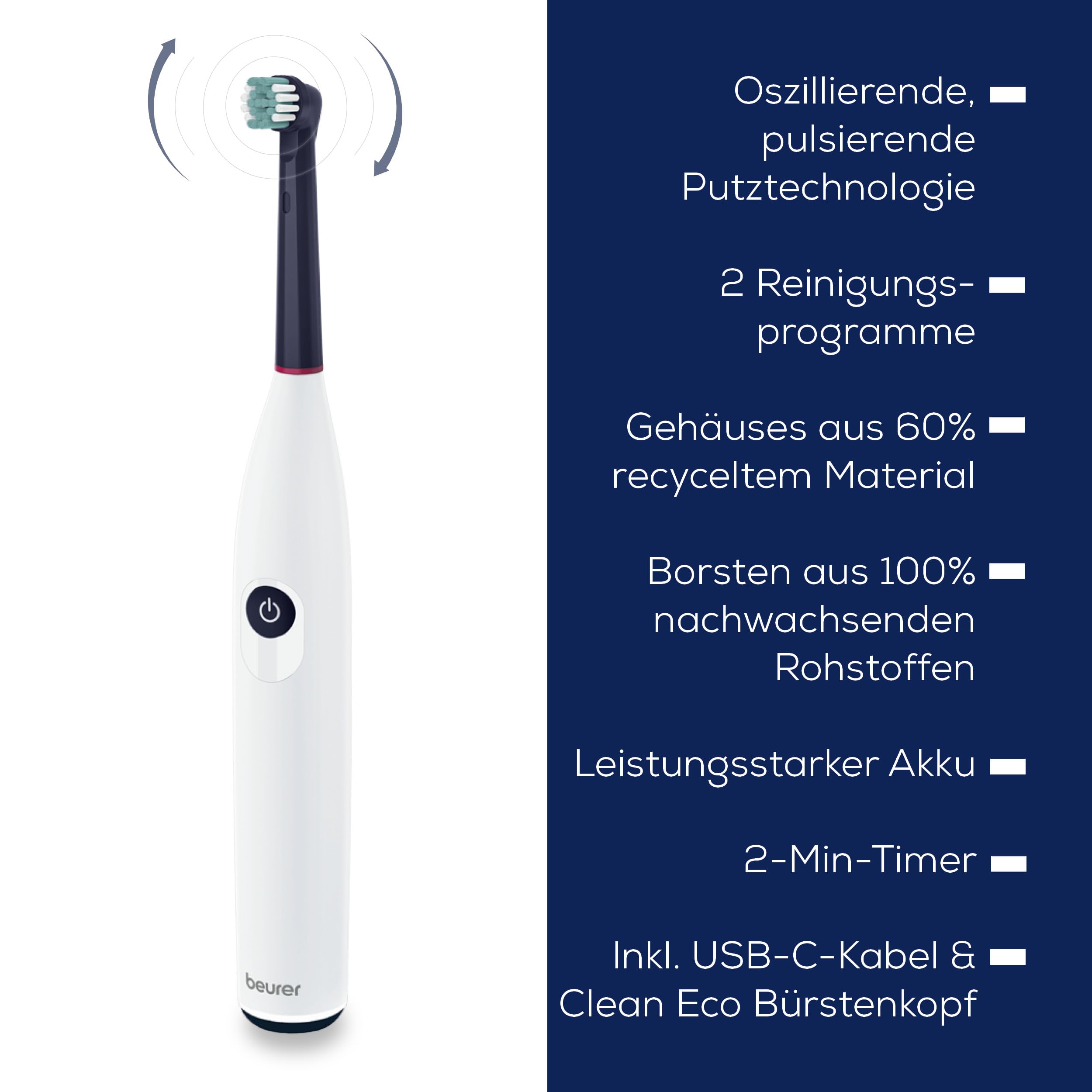 beurer-tb-15-clean-eco-spazzino-elettrico-a-rotazione-oscillante-2-modalit-di-pu image 6