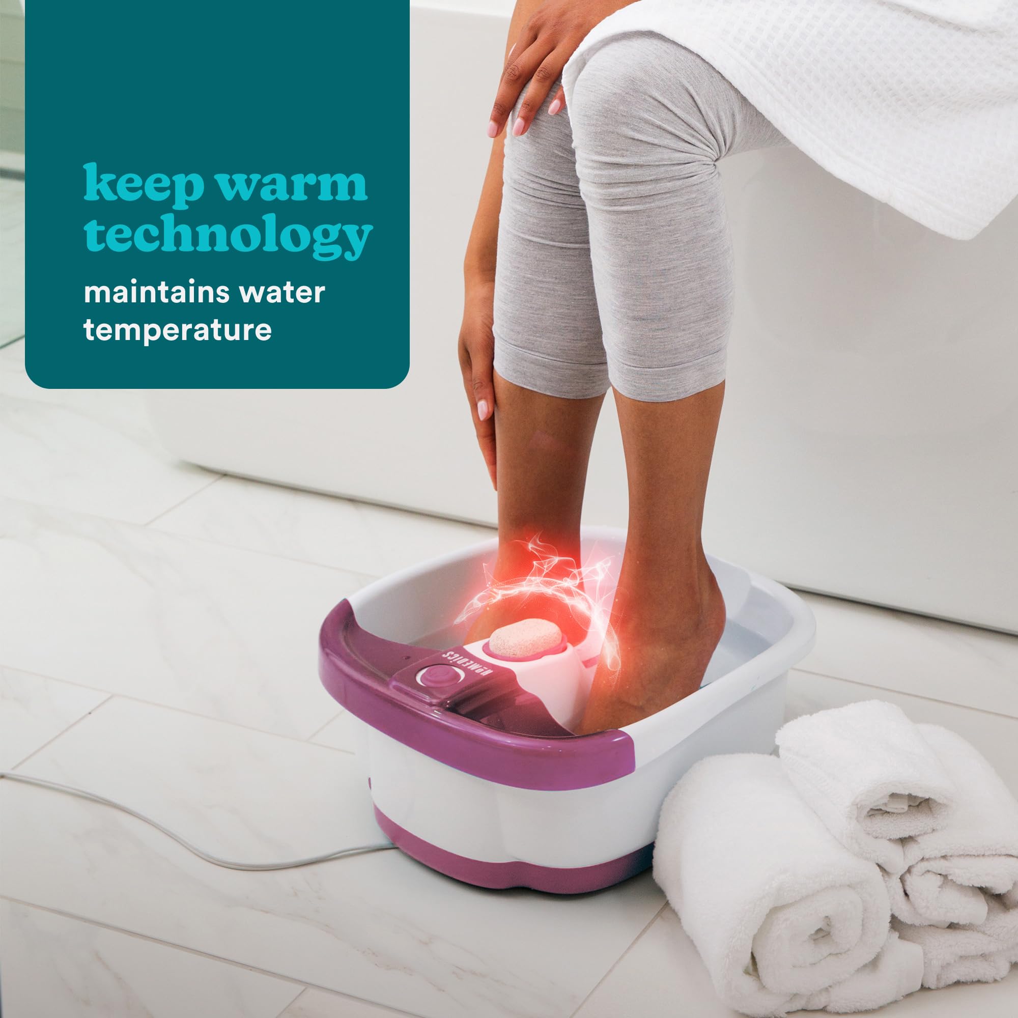homedics-bubble-mate-foot-spa-idromassaggiatore-plantare-con-pietra-pomice-esfol image 3