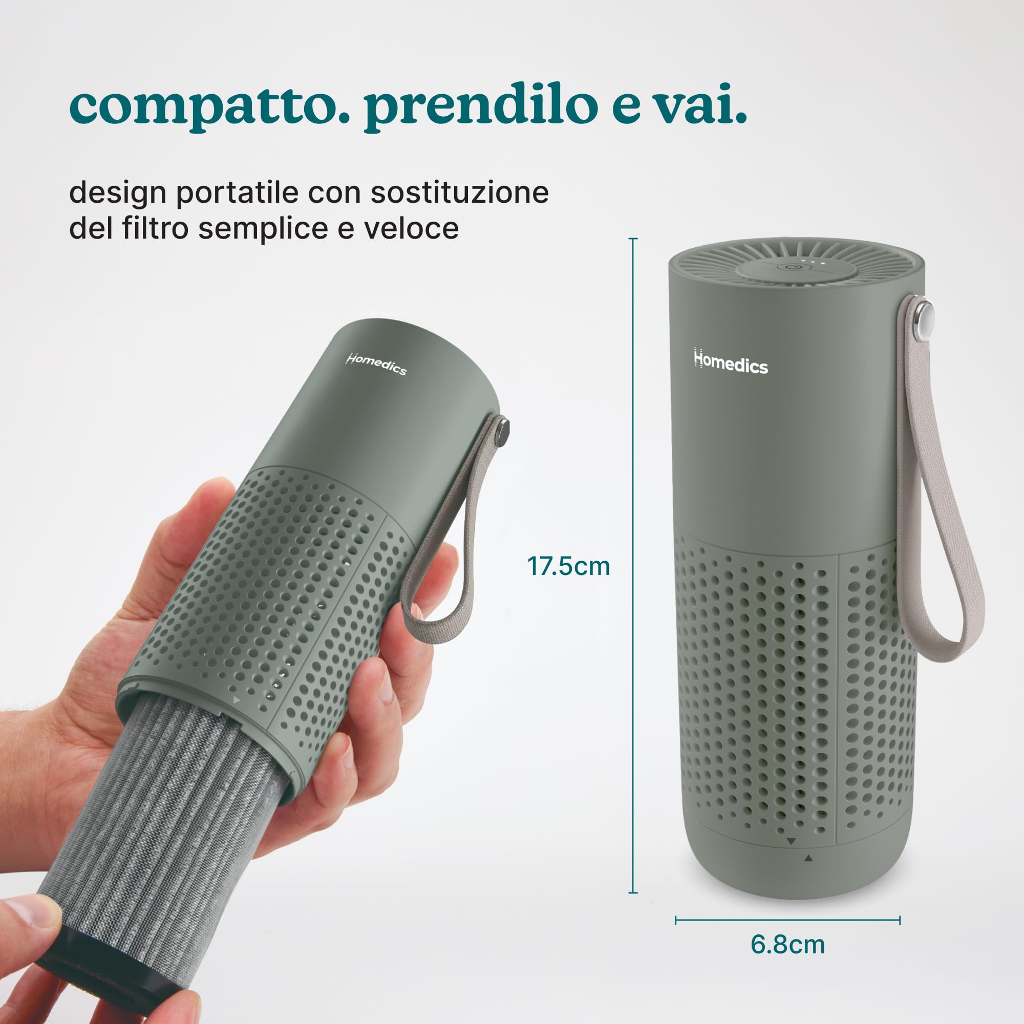 homedics-whisperpure-mini-purificatore-d-aria-portatile-hepa-type-3-in-1-senza-f image 2