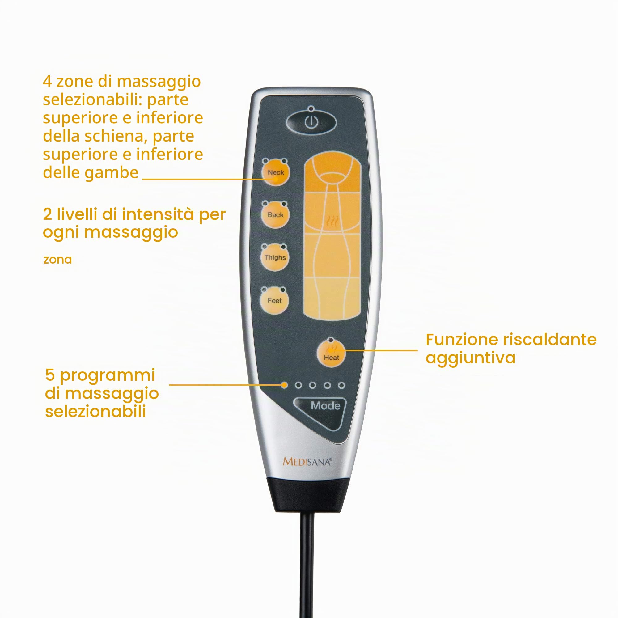 medisana-mm-825-tappetino-da-massaggio-corporale-intero-con-agopressione-5-progr image 5