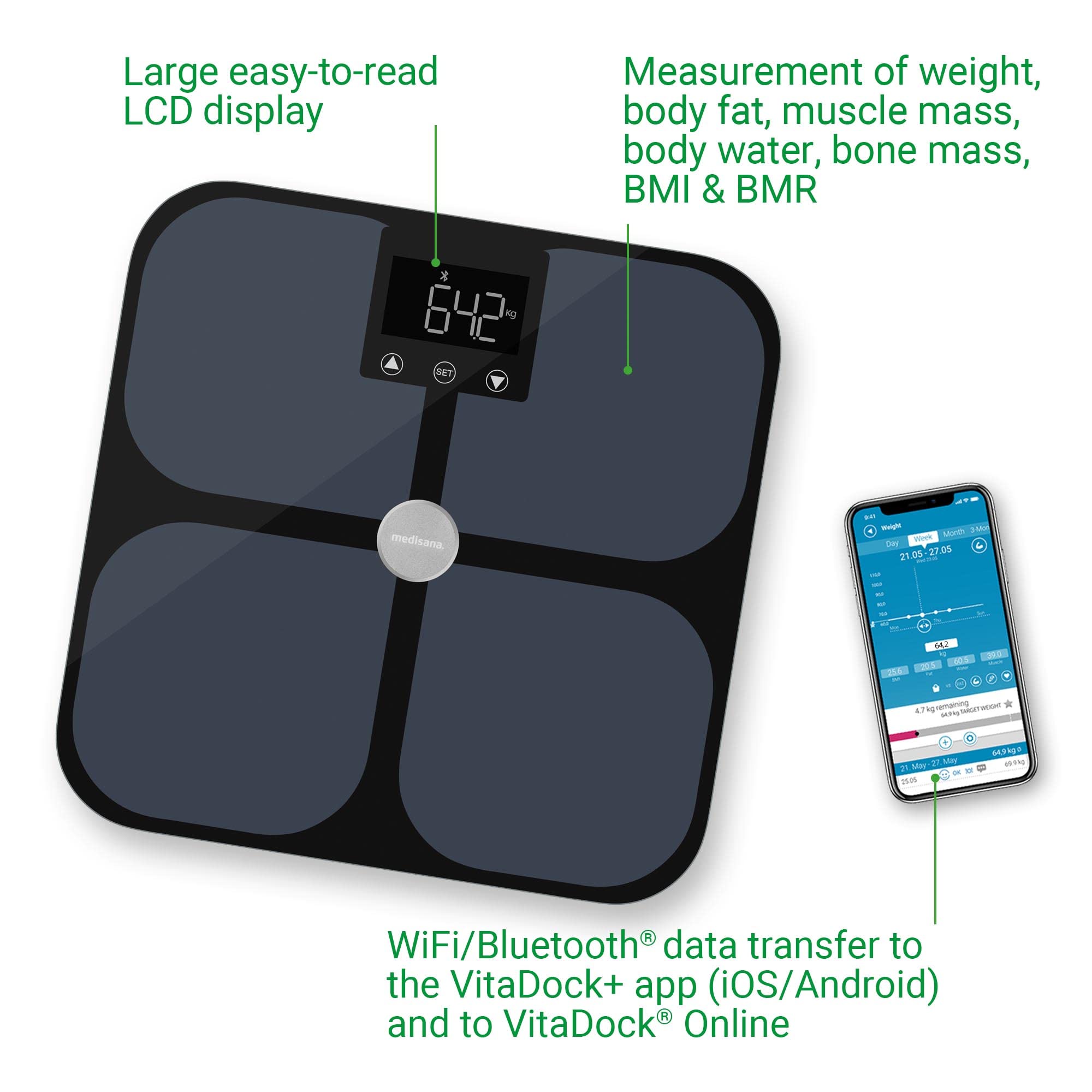 medisana-bs-650-bilancia-diagnostica-con-wlan-e-bluetooth-misura-peso-grasso-cor image 5