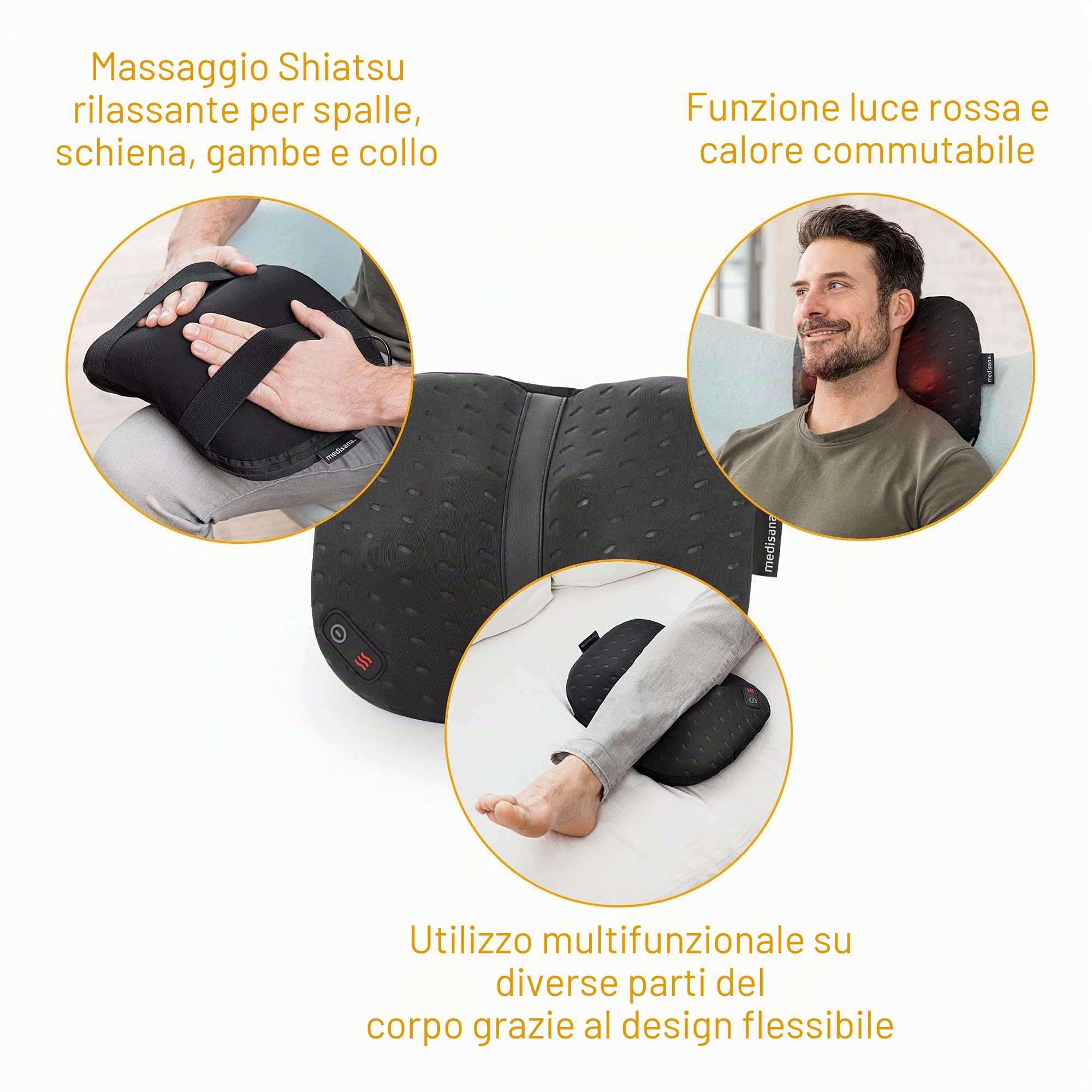 medisana-cl-300-cuscino-massaggio-shiatsu-con-funzione-calore-4-testine-rotanti- image 5
