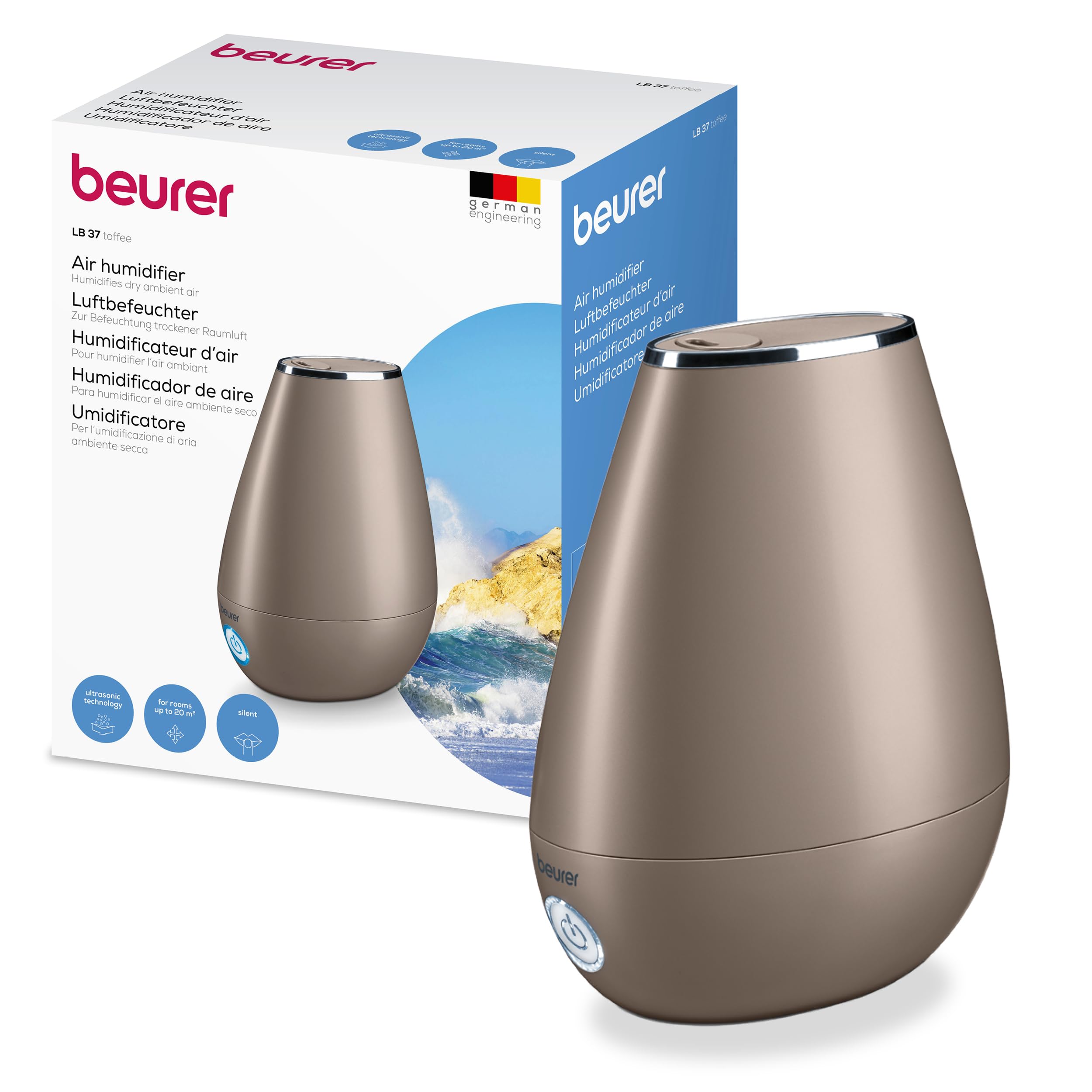 beurer-lb-37-umidificatore-a-ultrasuoni-2-l-con-diffusore-aromatico-e-modalit-no image 1